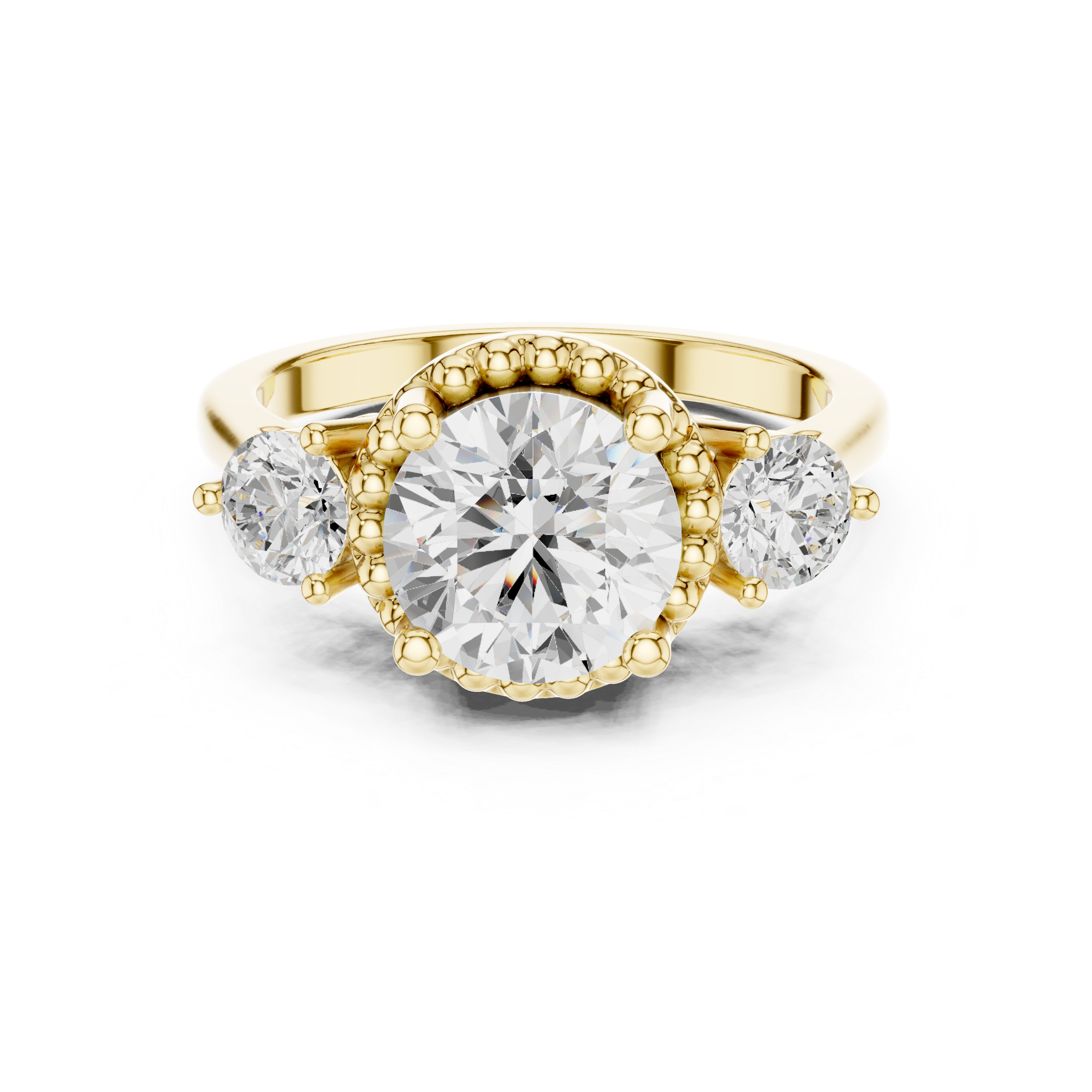 Classic men's signet ring with engraving.