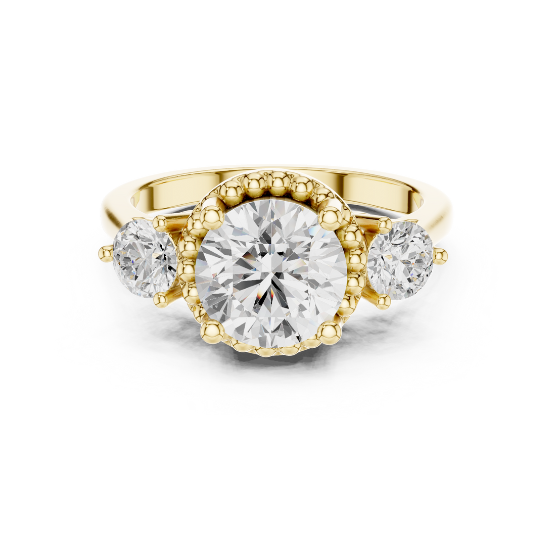 Classic men's signet ring with engraving.