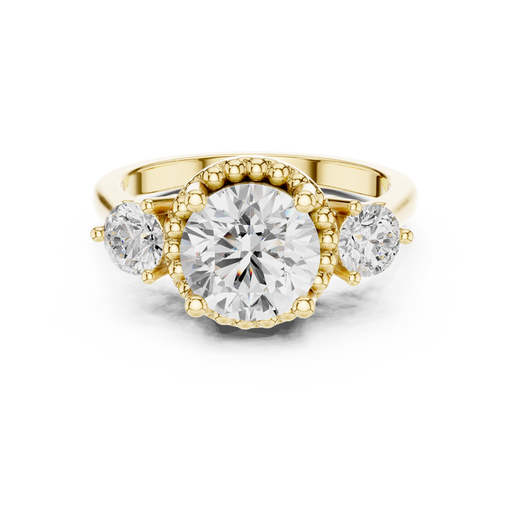 Classic men's signet ring with engraving.