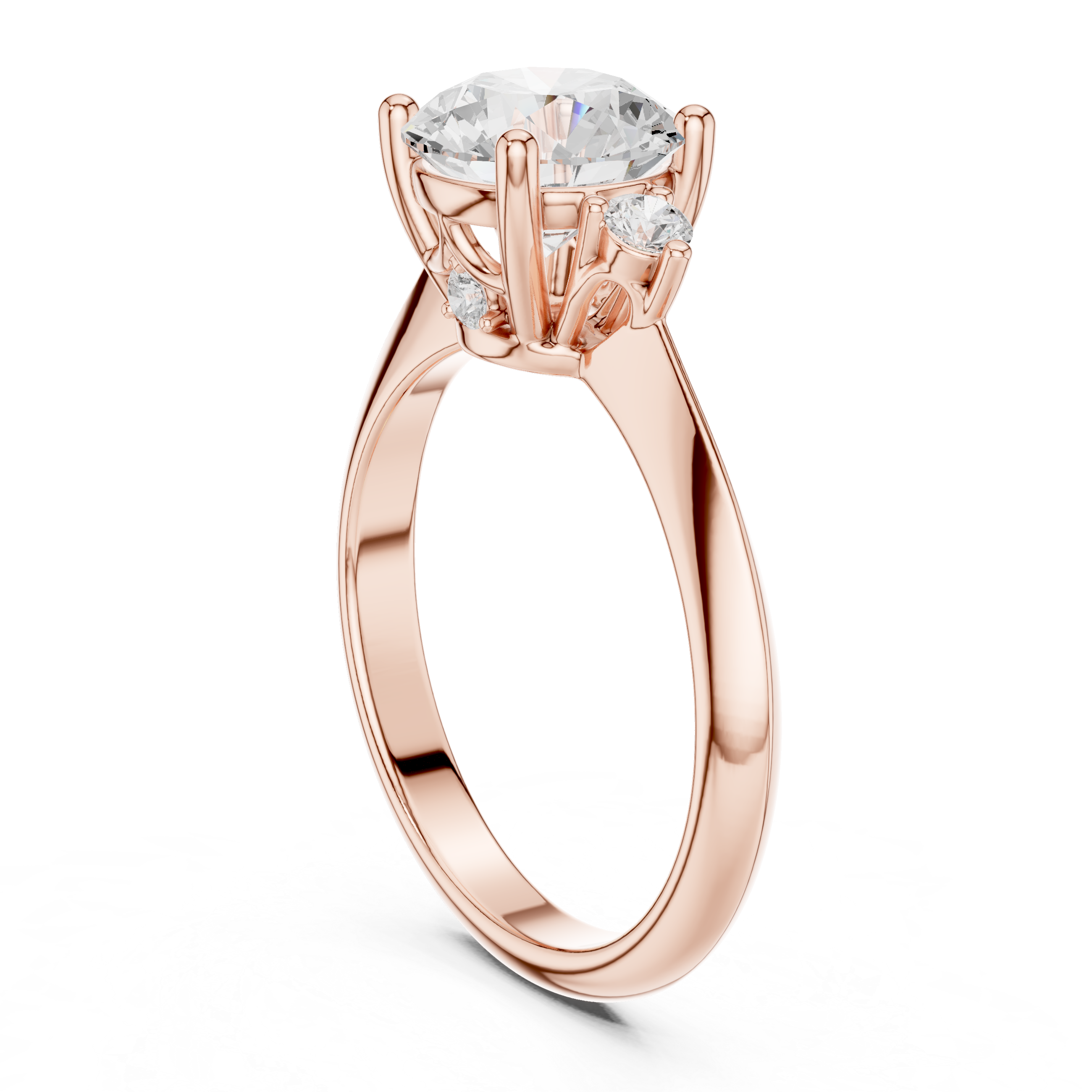 Smooth men's band ring in gold.