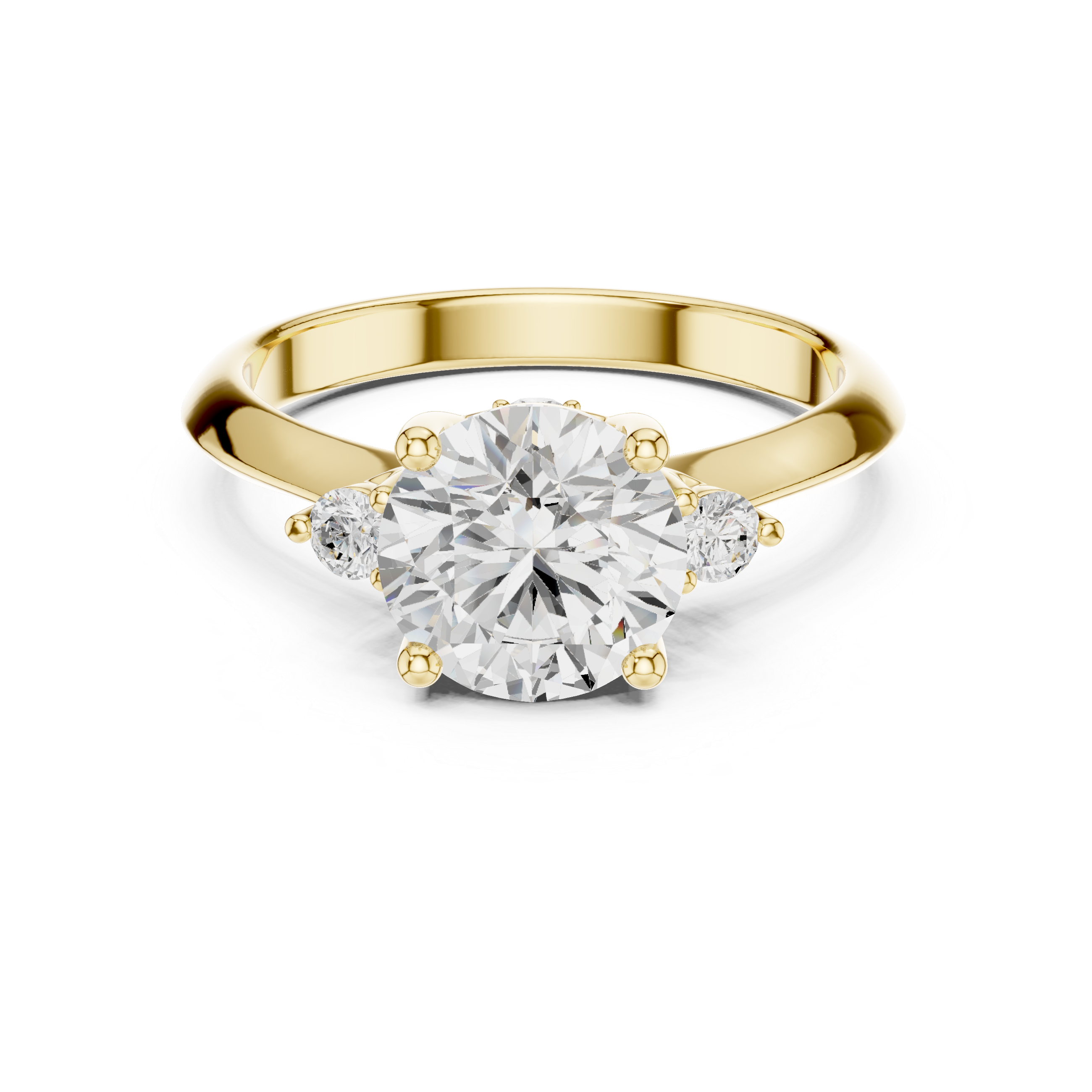 Multi-band ring with layered design.