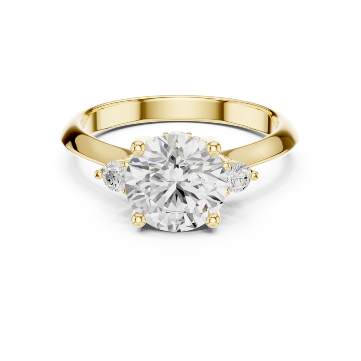 Multi-band ring with layered design.