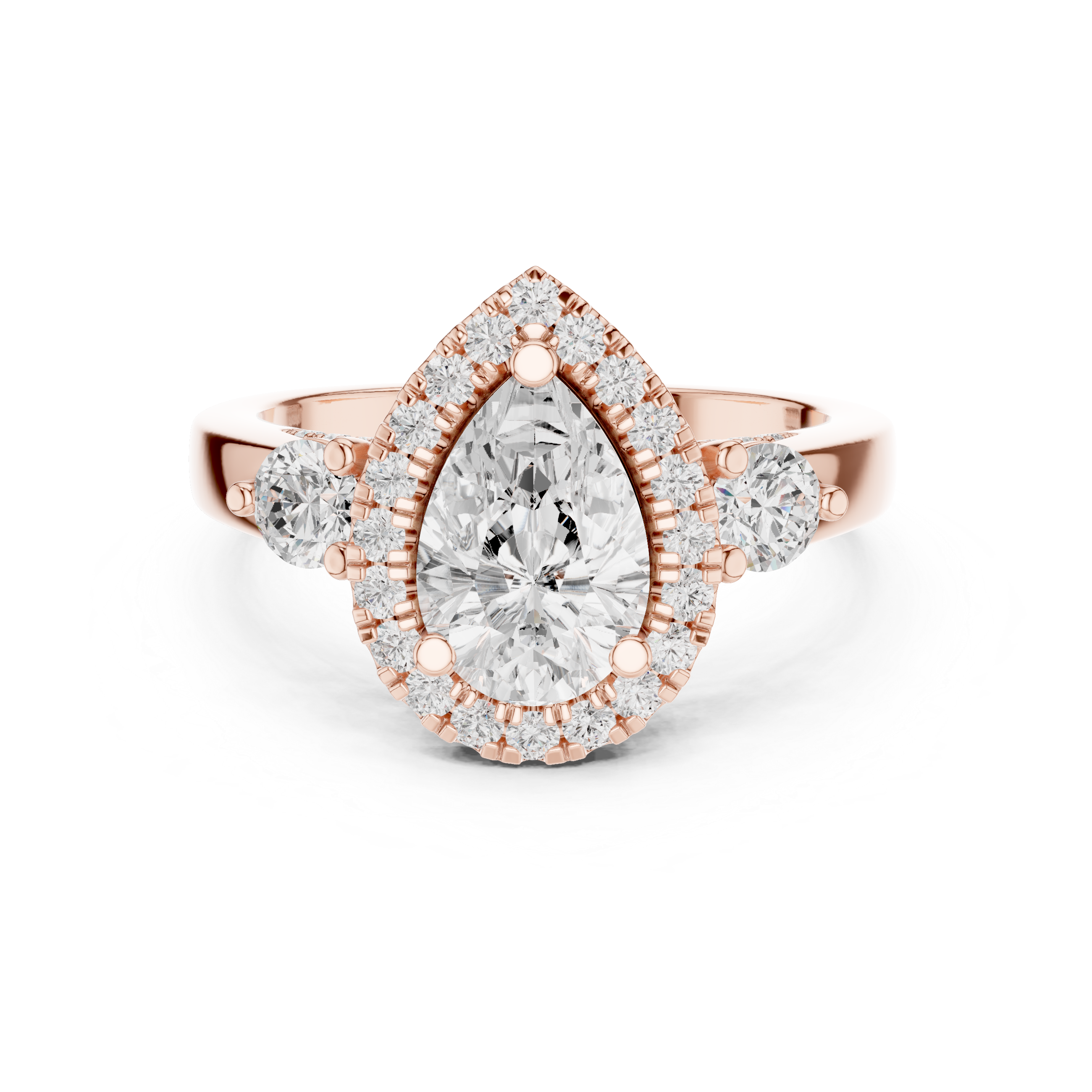 Tennis bracelet with uniform diamond line.
