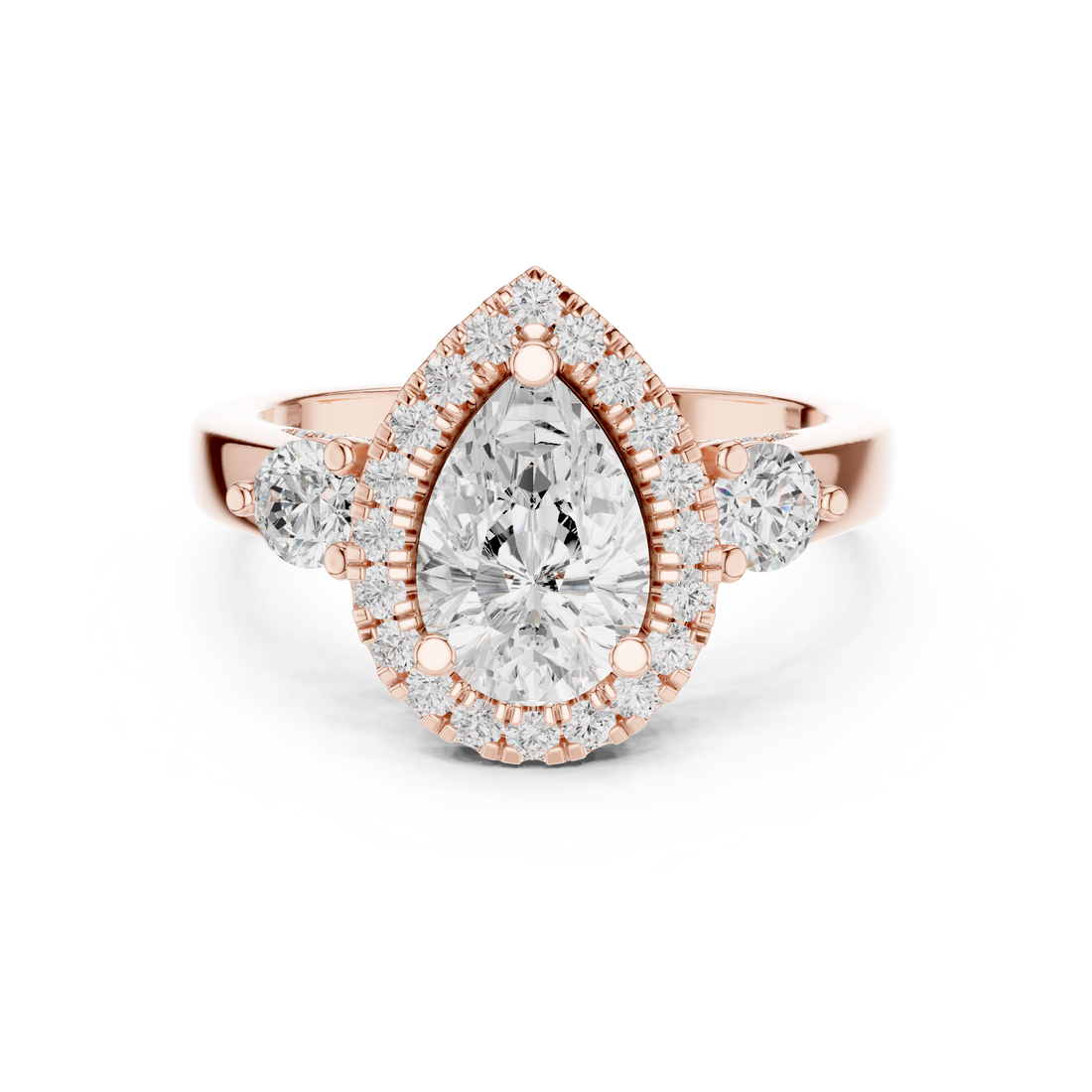 Tennis bracelet with uniform diamond line.