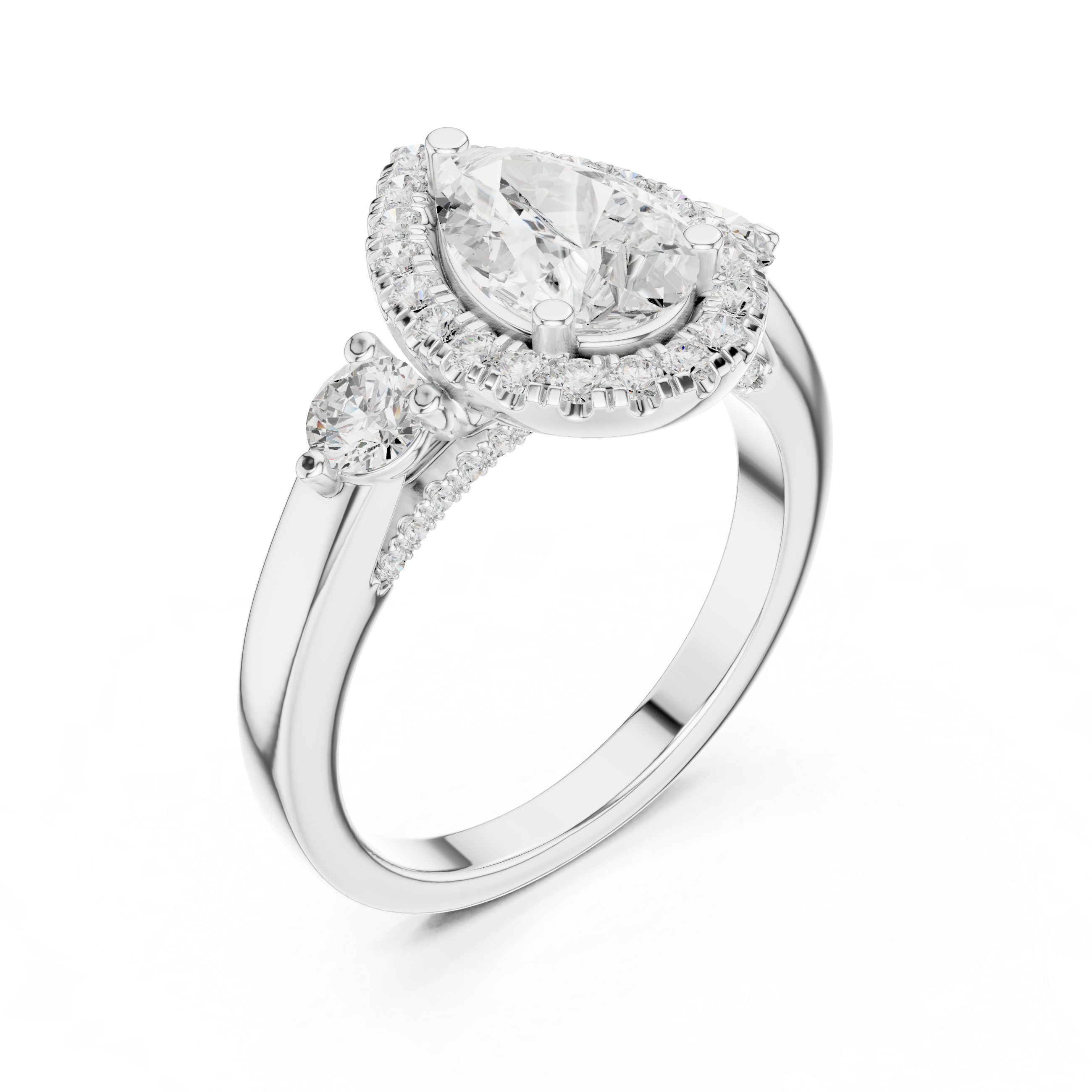 Bridal jewellery set with matching pieces.