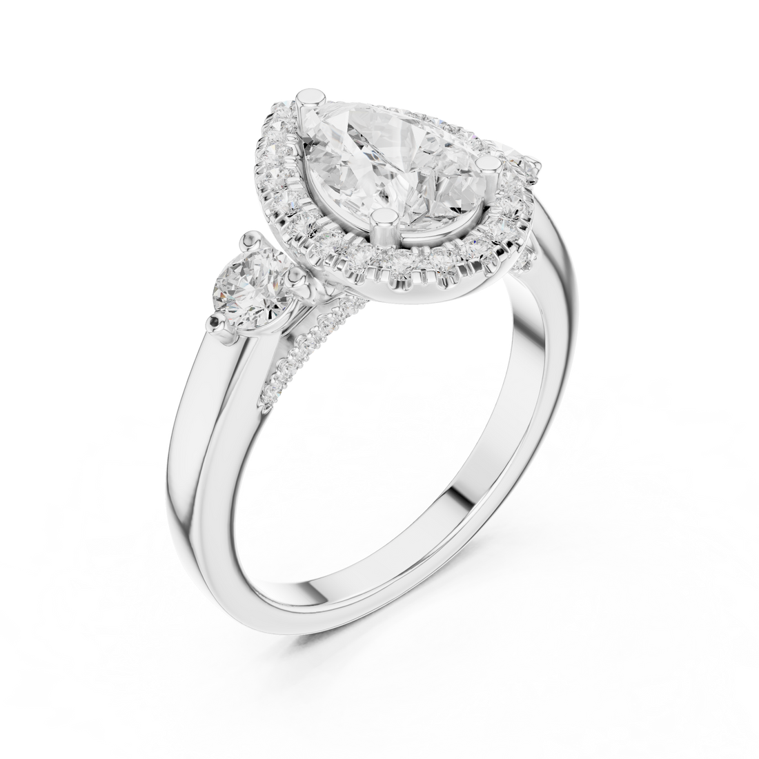 Bridal jewellery set with matching pieces.
