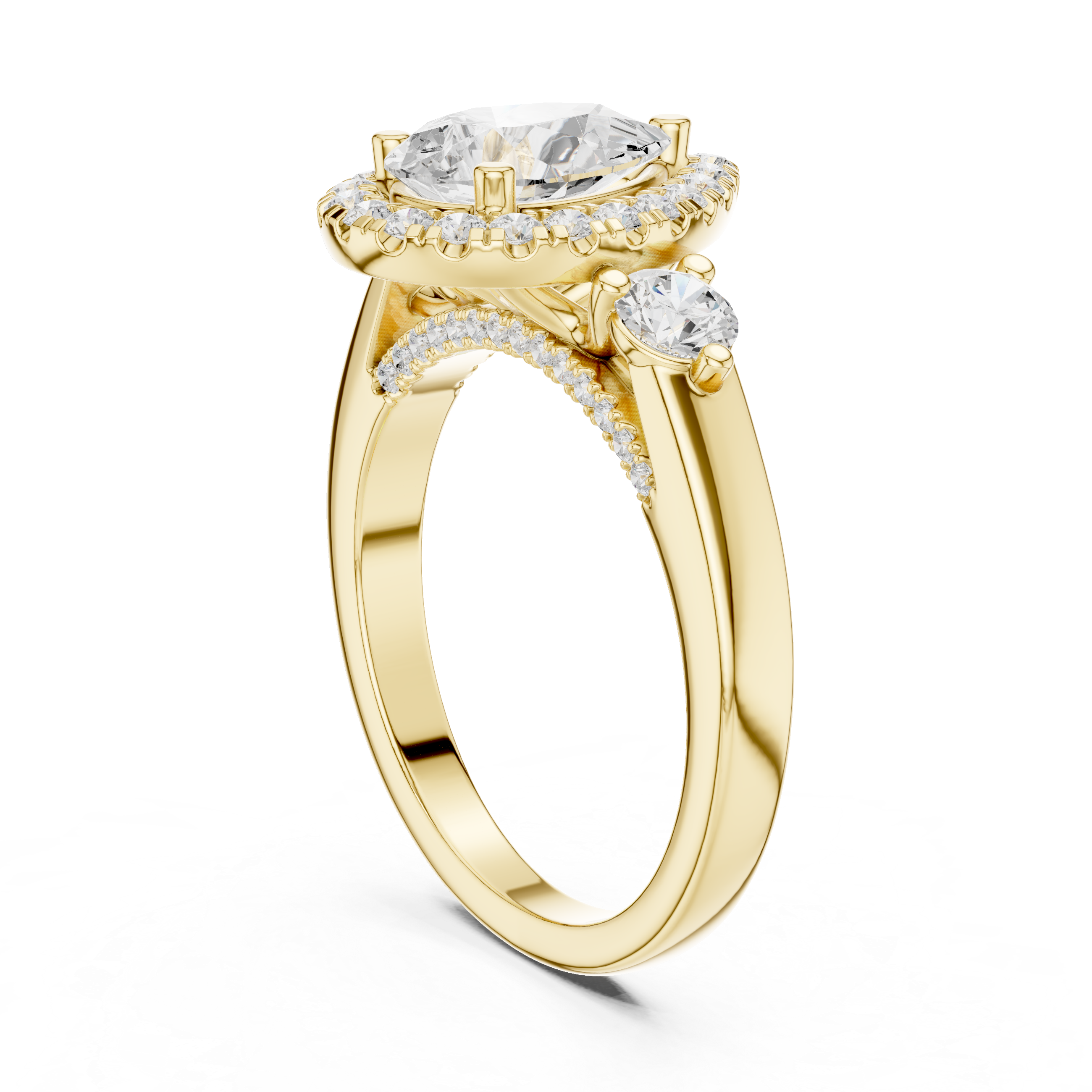 Diamond bridal set with luxury design.