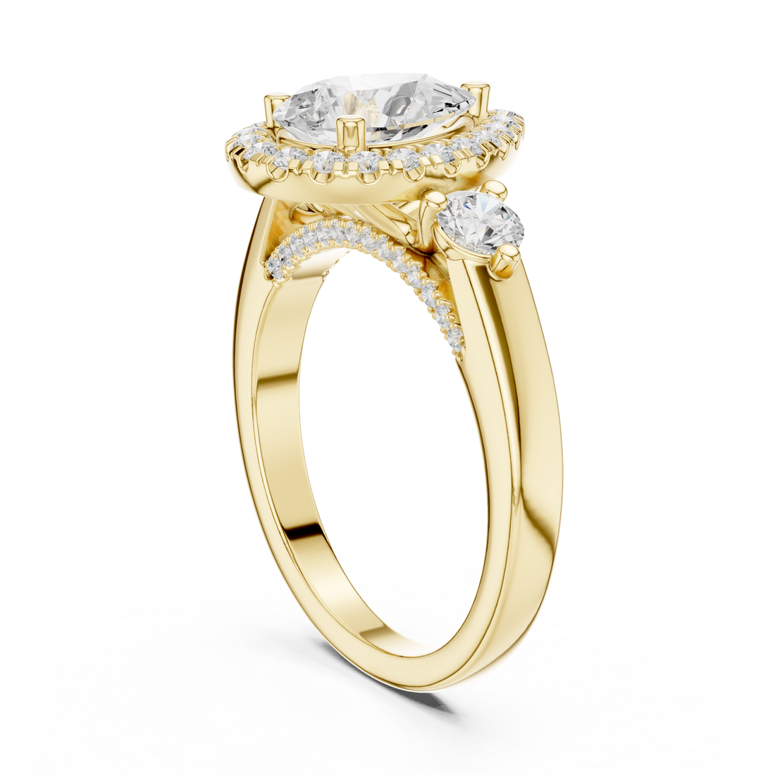 Diamond bridal set with luxury design.