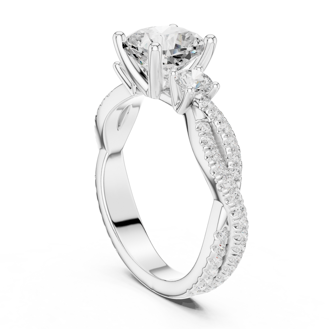 Sparkling CZ Diamond Necklace with high shine