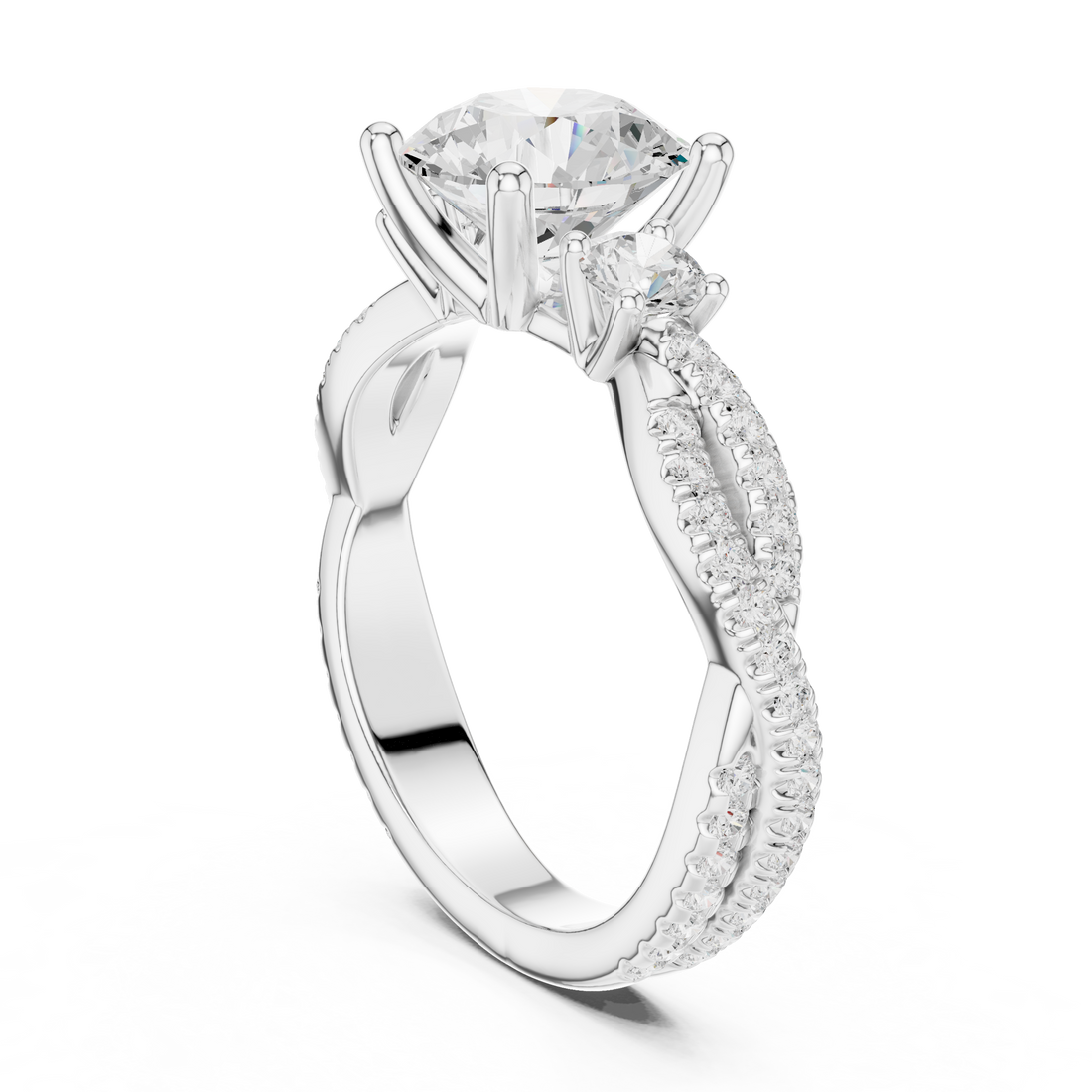 Sparkling CZ Diamond Necklace with high shine