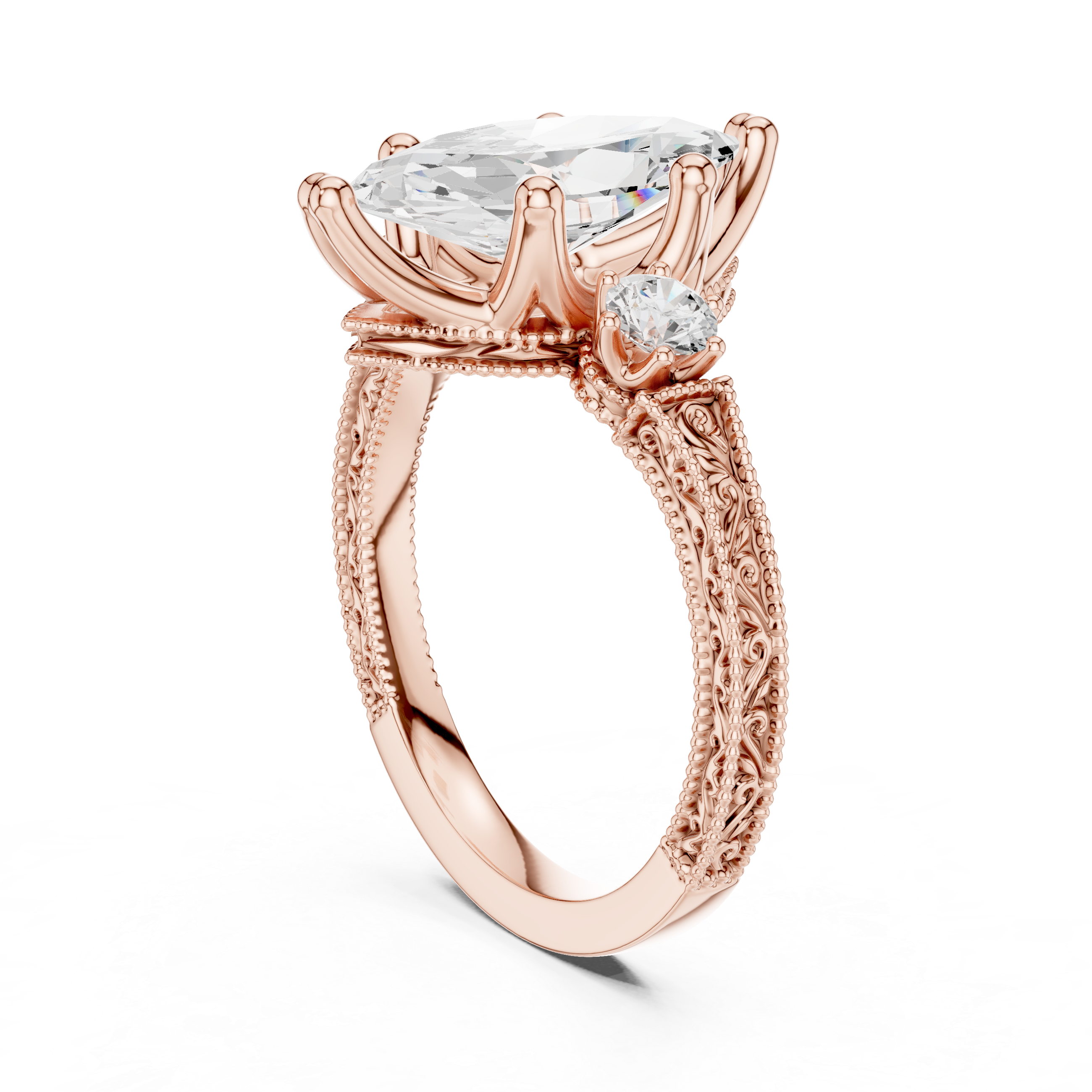 Promise ring with minimalist design.