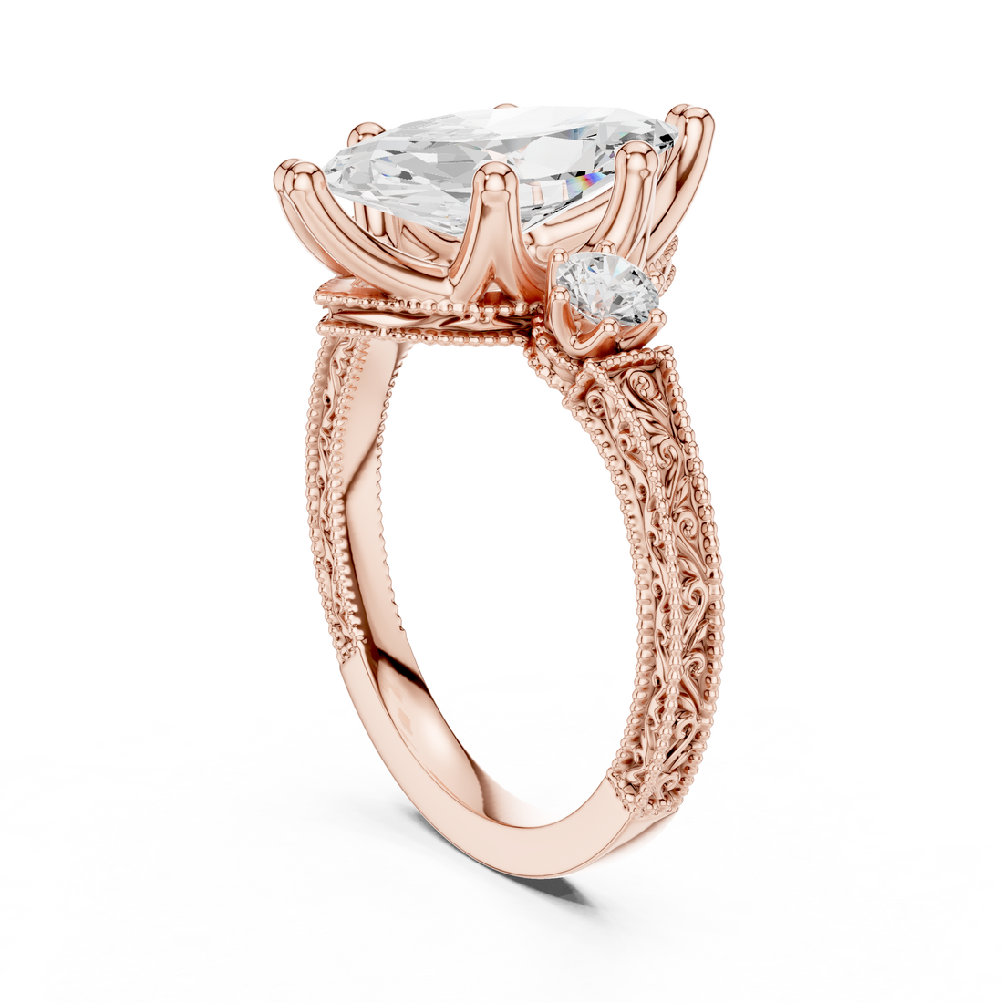 Promise ring with minimalist design.
