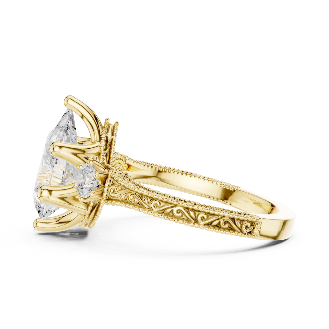 Bridal choker necklace with heavy detailing.