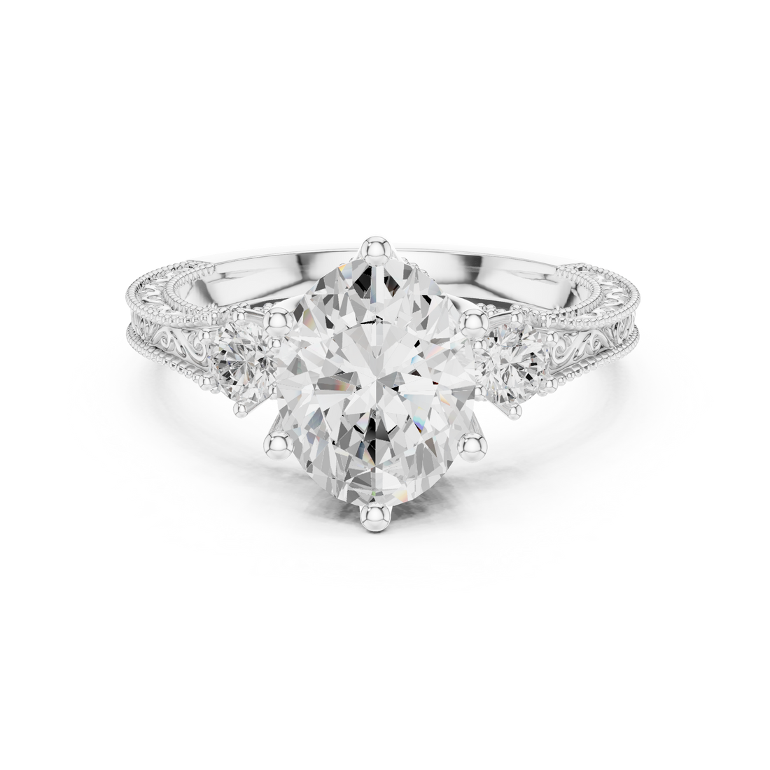 Diamond bangle with sparkling stones.