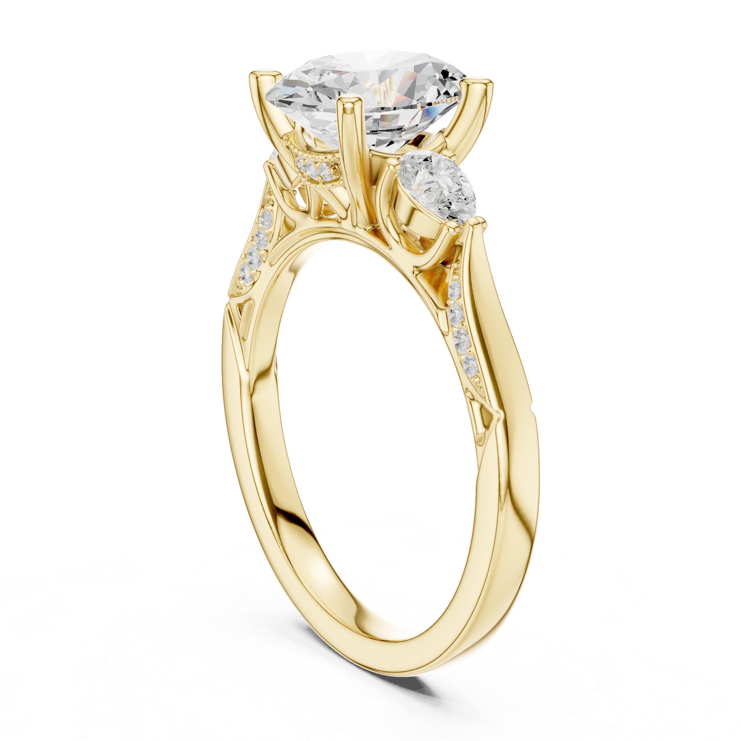 Elegant  accent diamond design