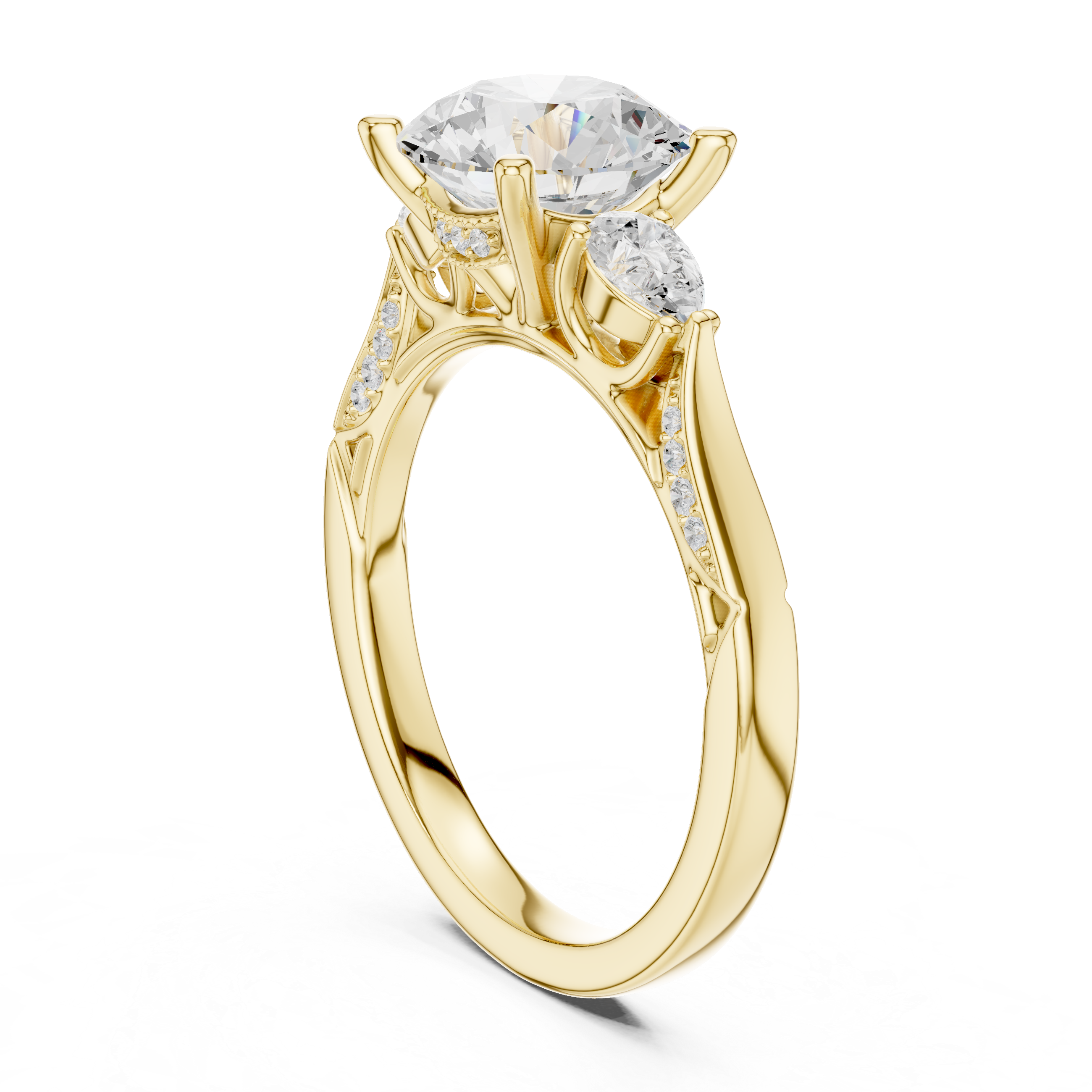 Elegant  accent diamond design