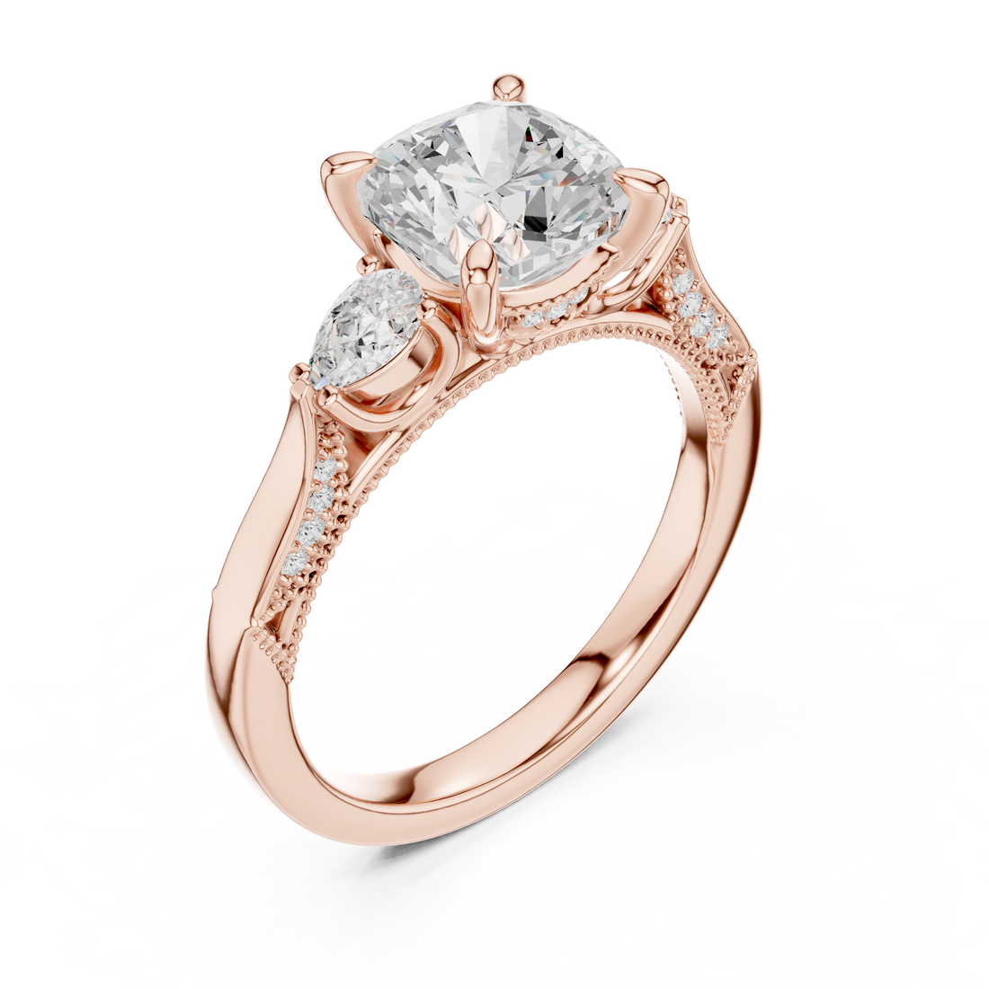 Decorative toe ring with engraved detail.