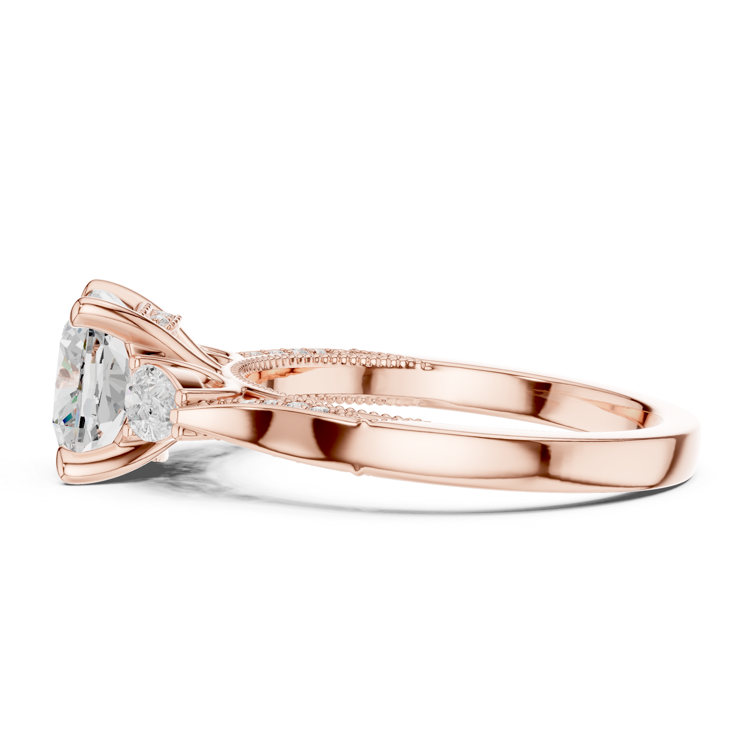 Classic plain toe ring in silver.