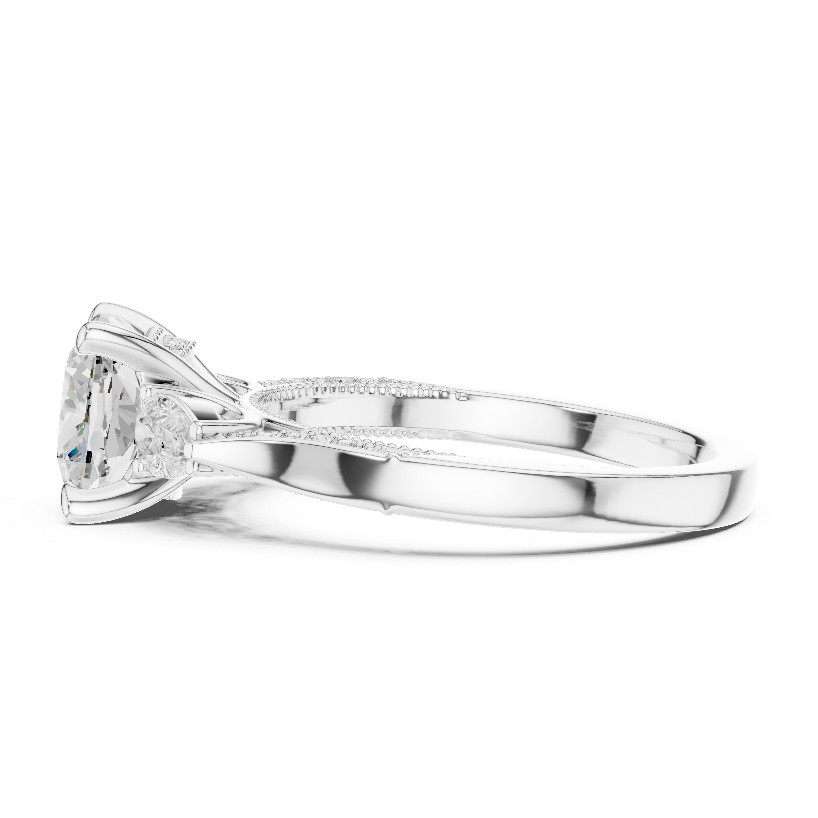 Gemstone toe ring with colored stone.