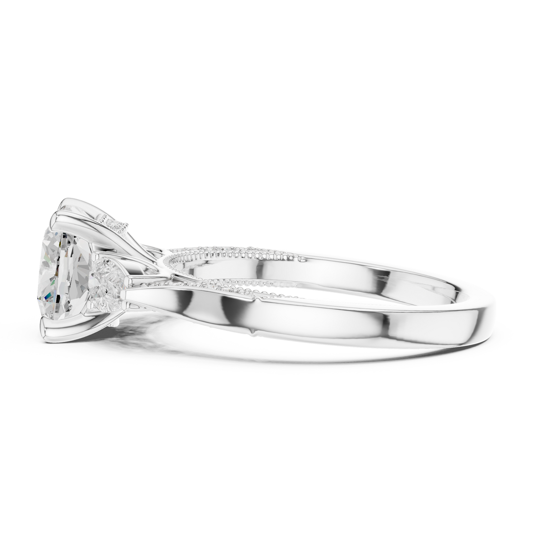 Gemstone toe ring with colored stone.