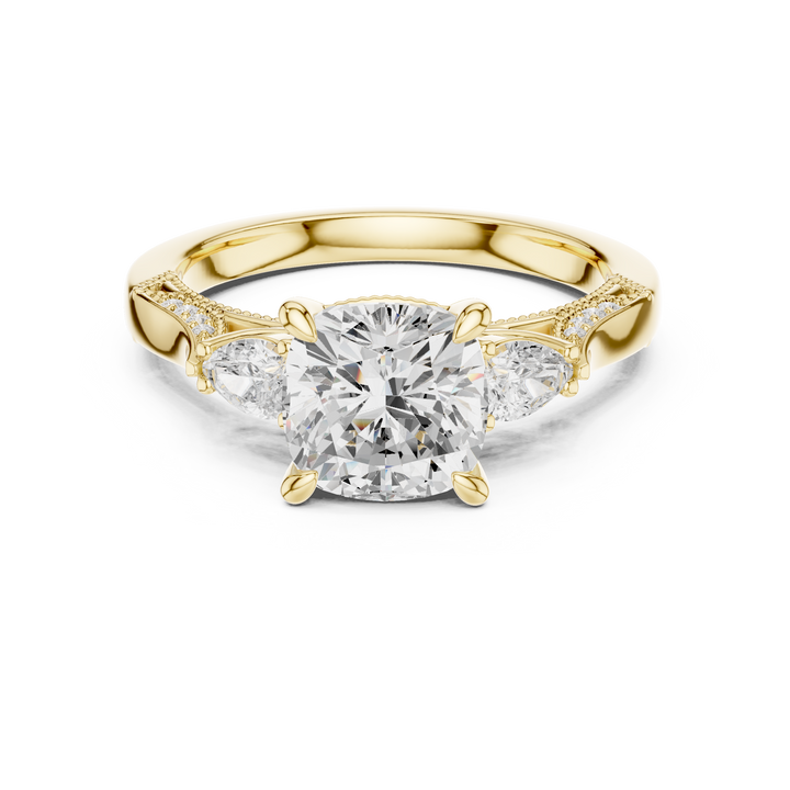 Oval-cut diamond ring with sleek modern band.
