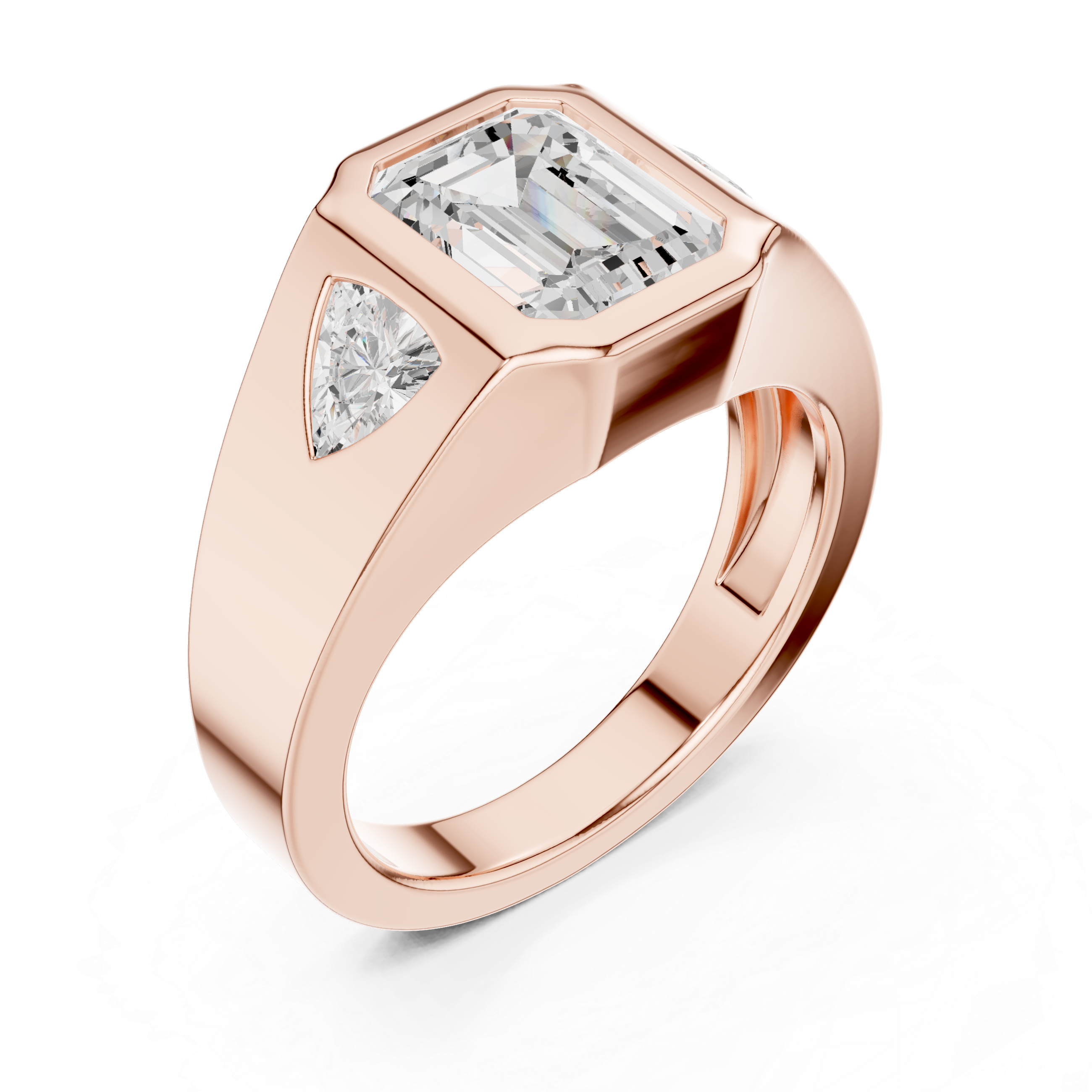 Stackable slim gold ring with simple finish.