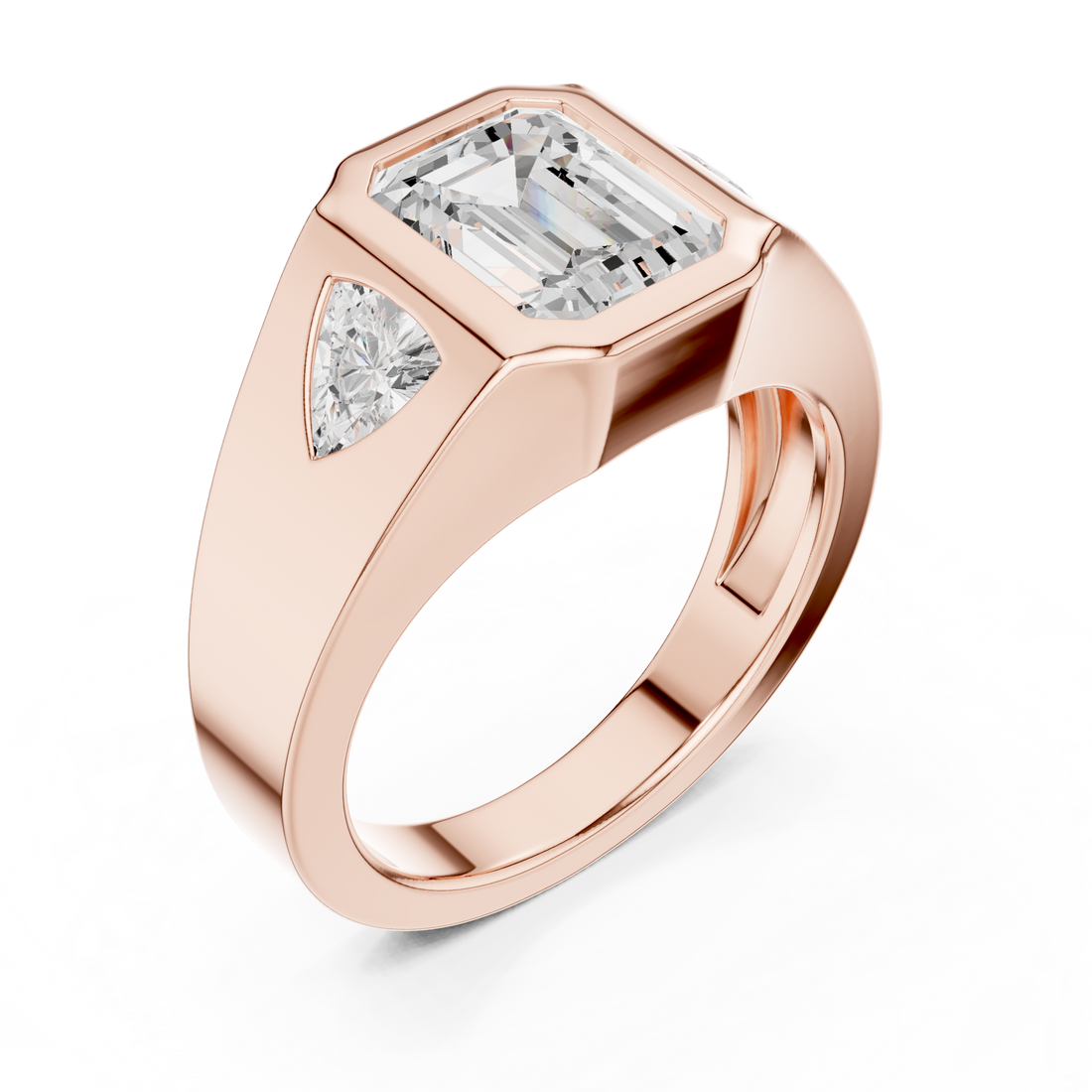 Stackable slim gold ring with simple finish.
