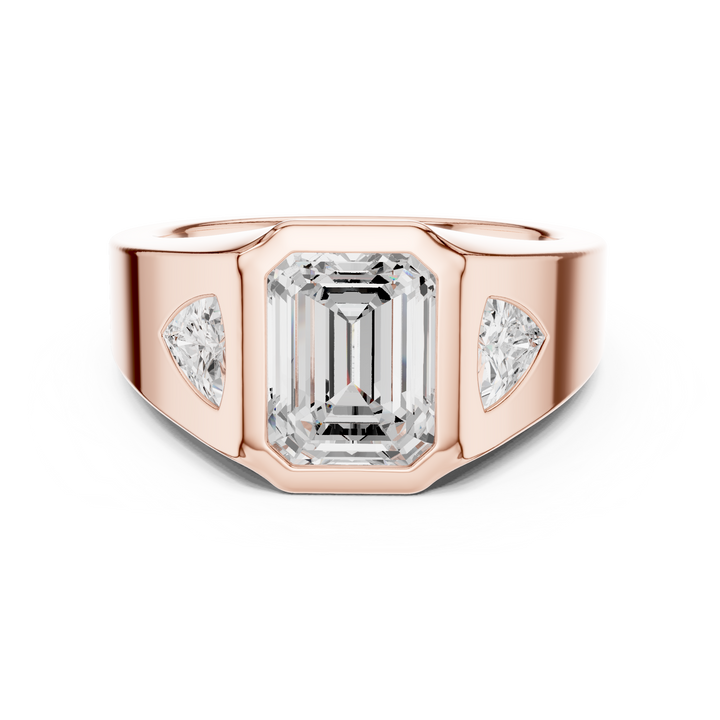 Cushion-cut diamond ring with elegant halo setting.