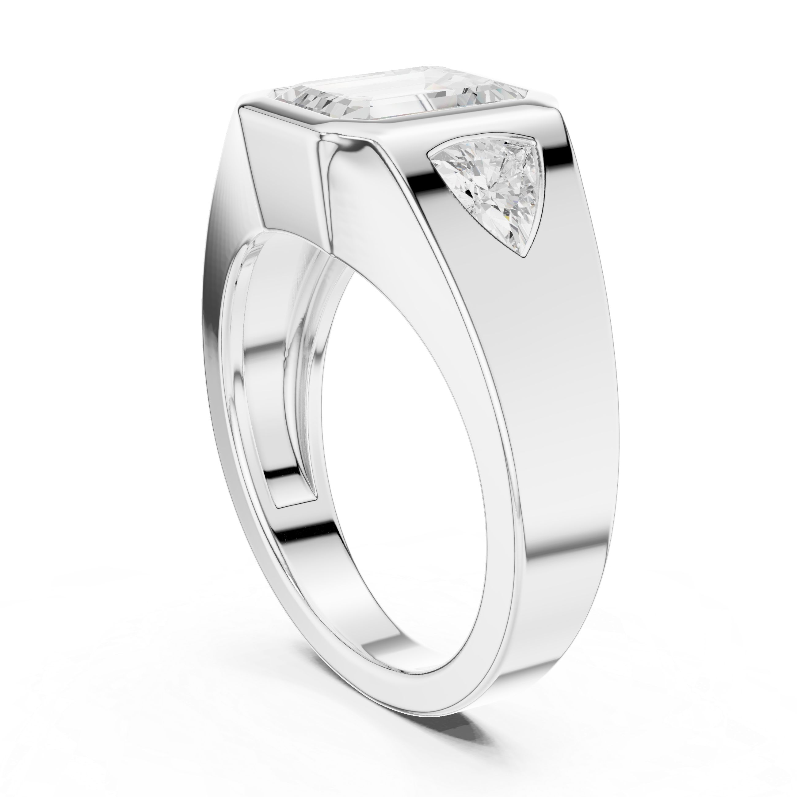Floral-inspired diamond ring with delicate petals.