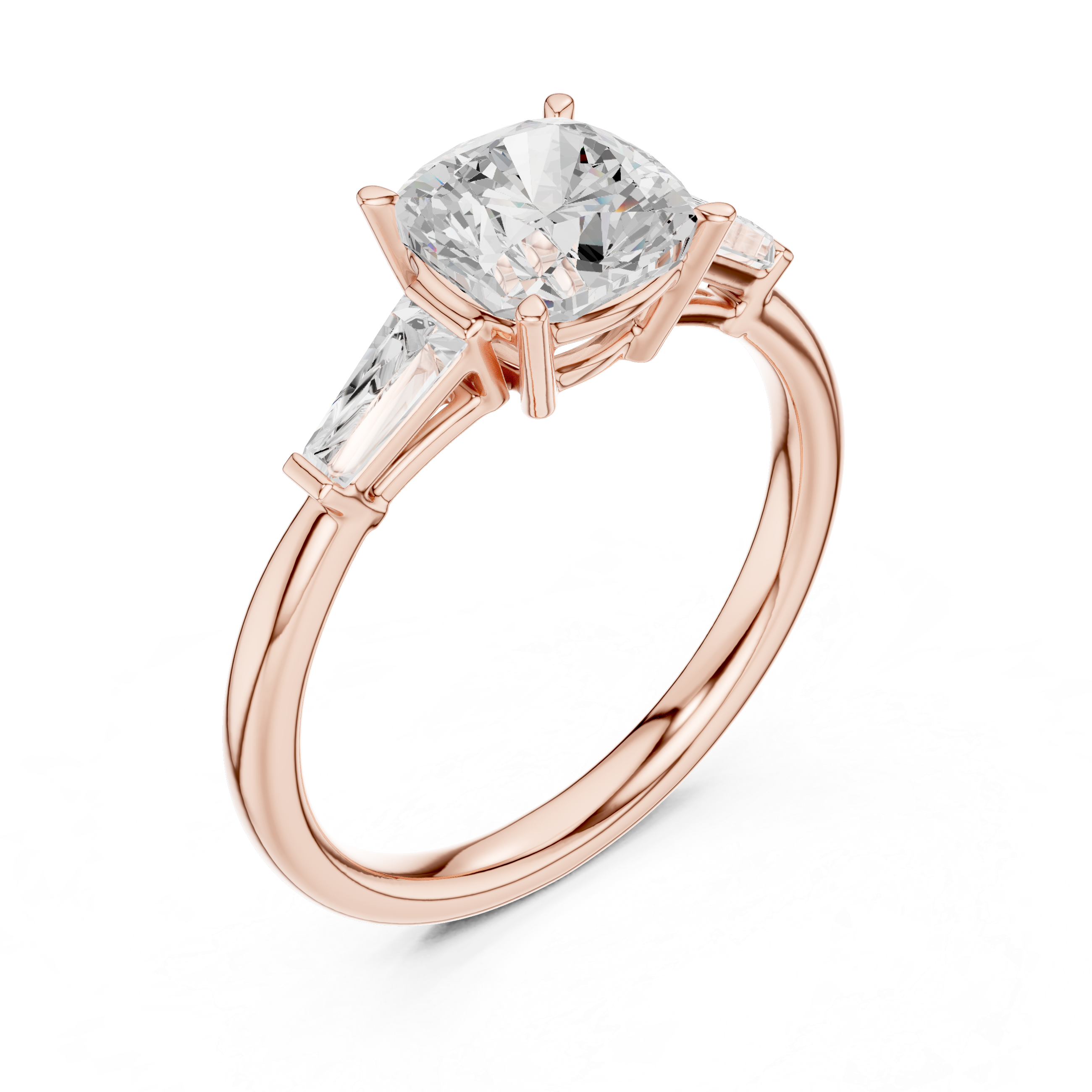 Premium  contemporary three stone design