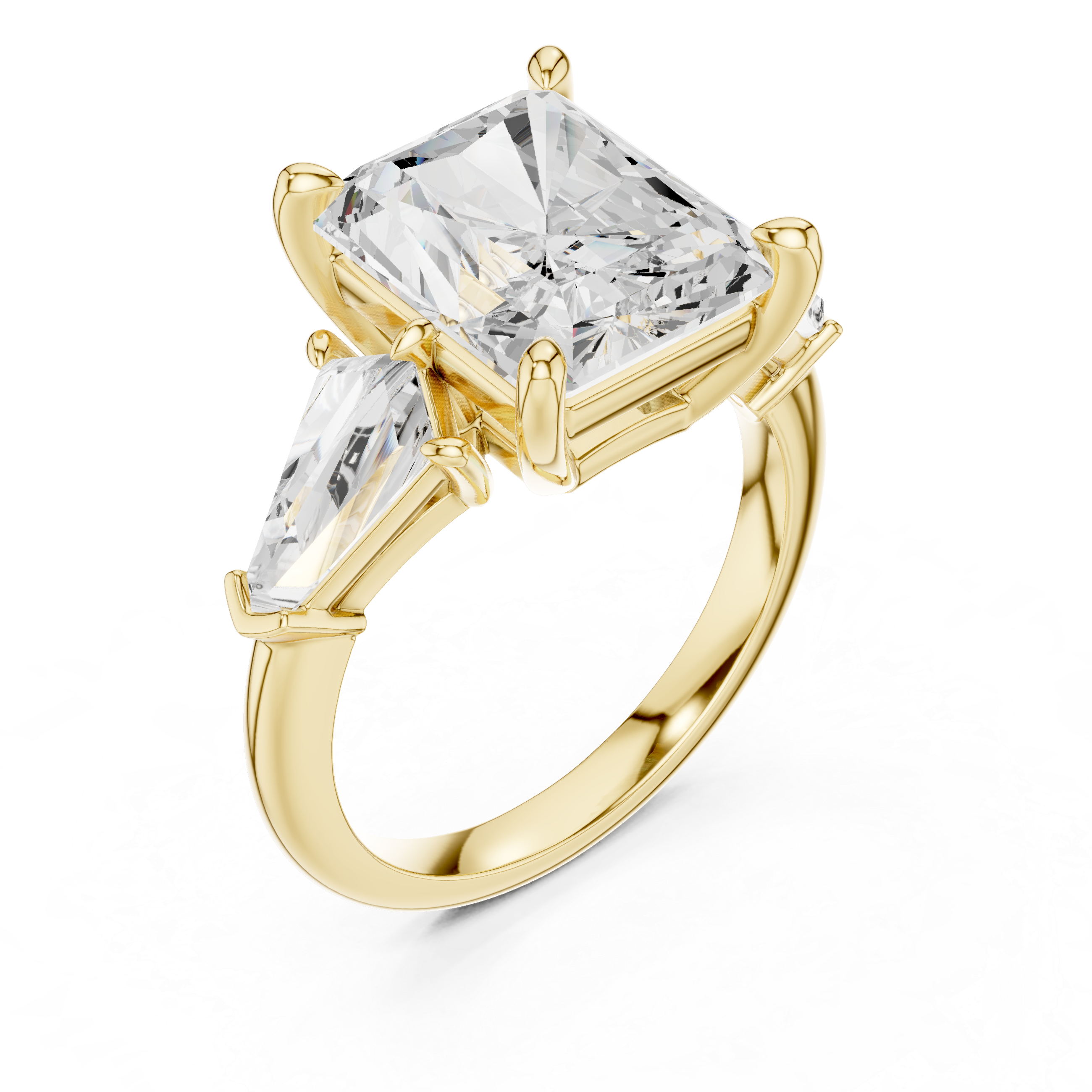 Diamond nose pin with small solitaire stone.