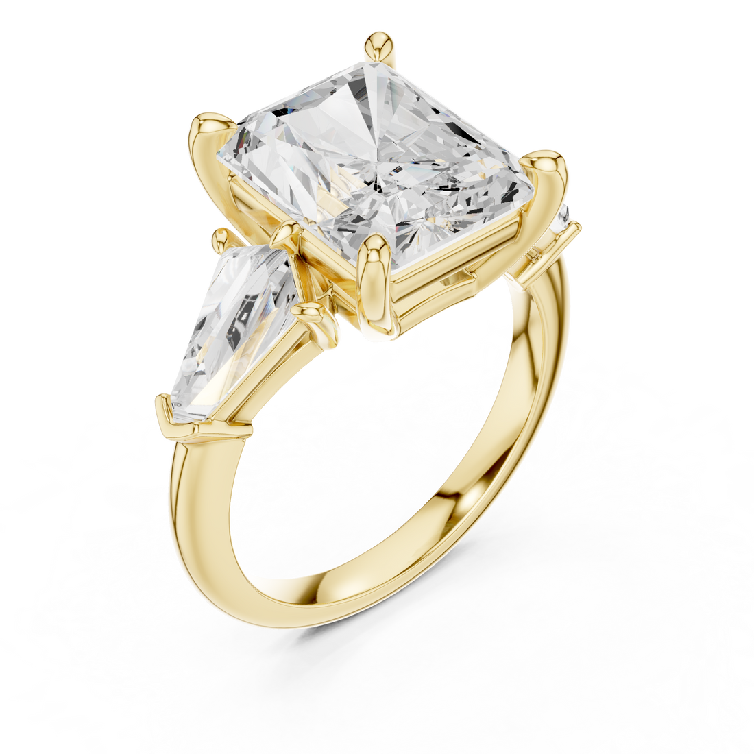 Diamond nose pin with small solitaire stone.