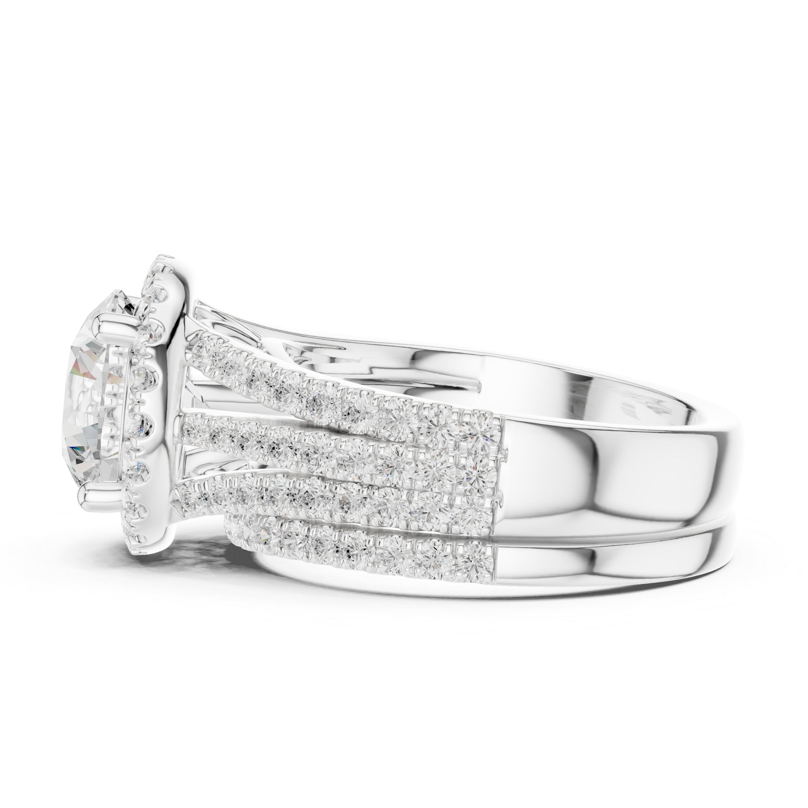 Diamond anklet with sparkling stones.