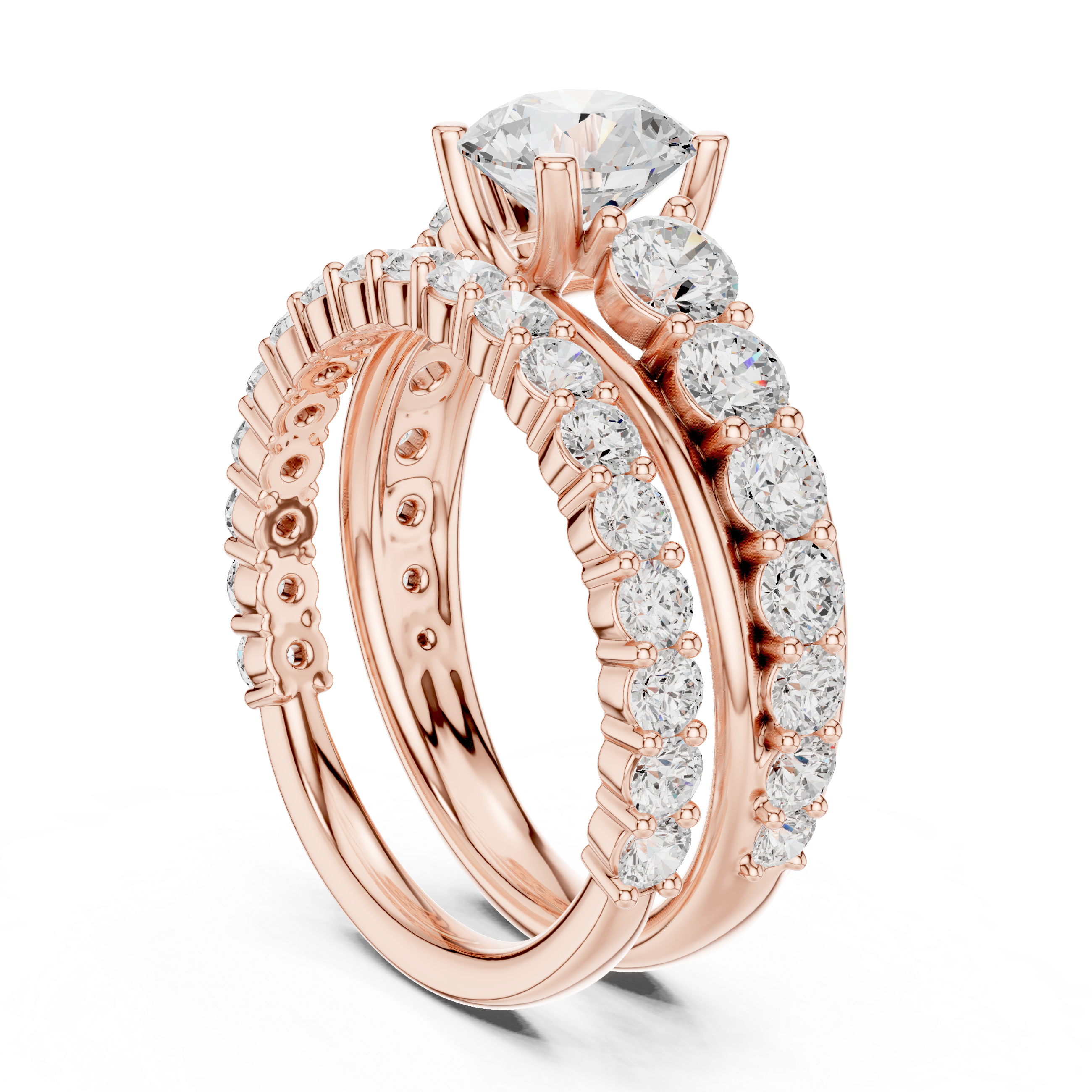 Diamond bangle with sparkling stones.