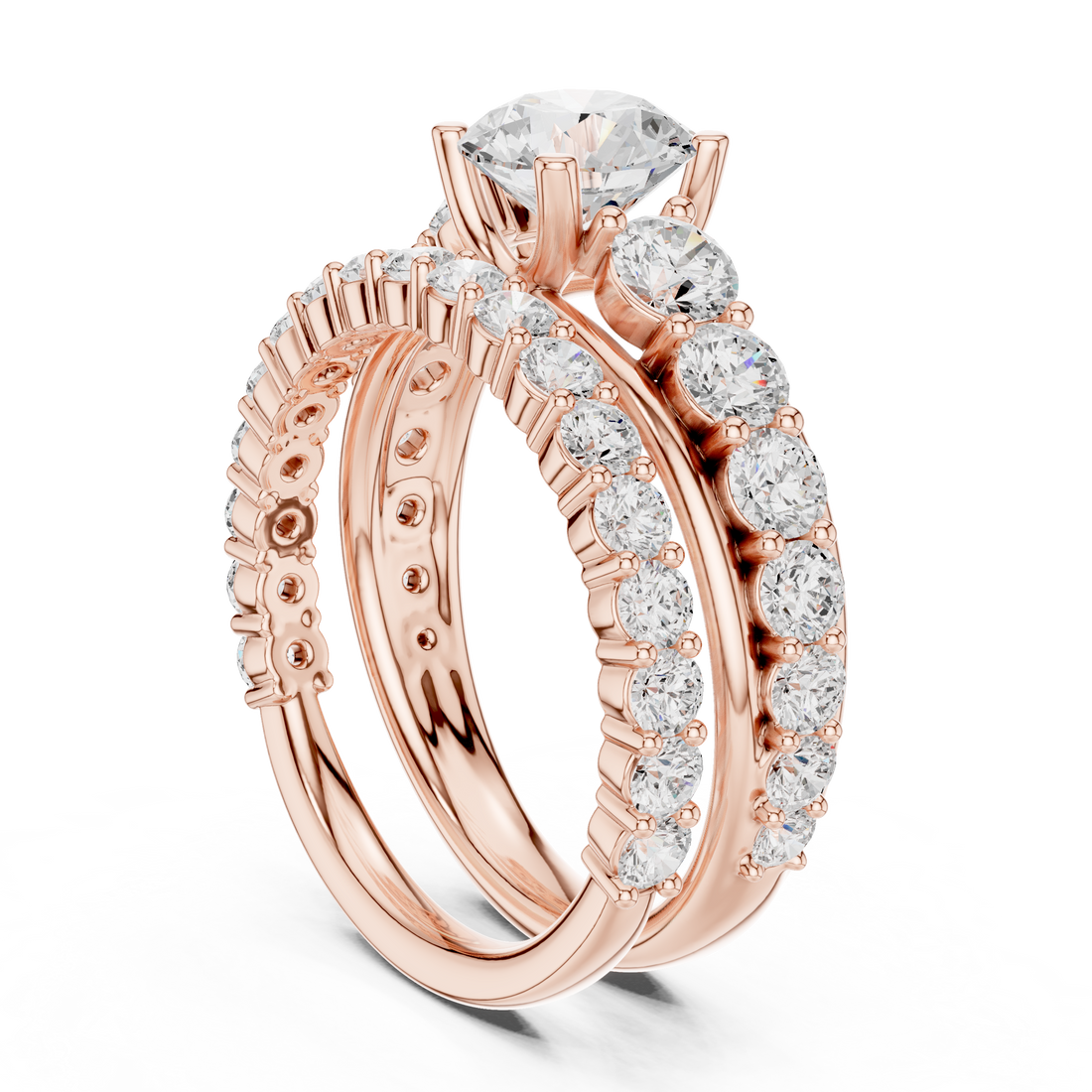 Diamond bangle with sparkling stones.