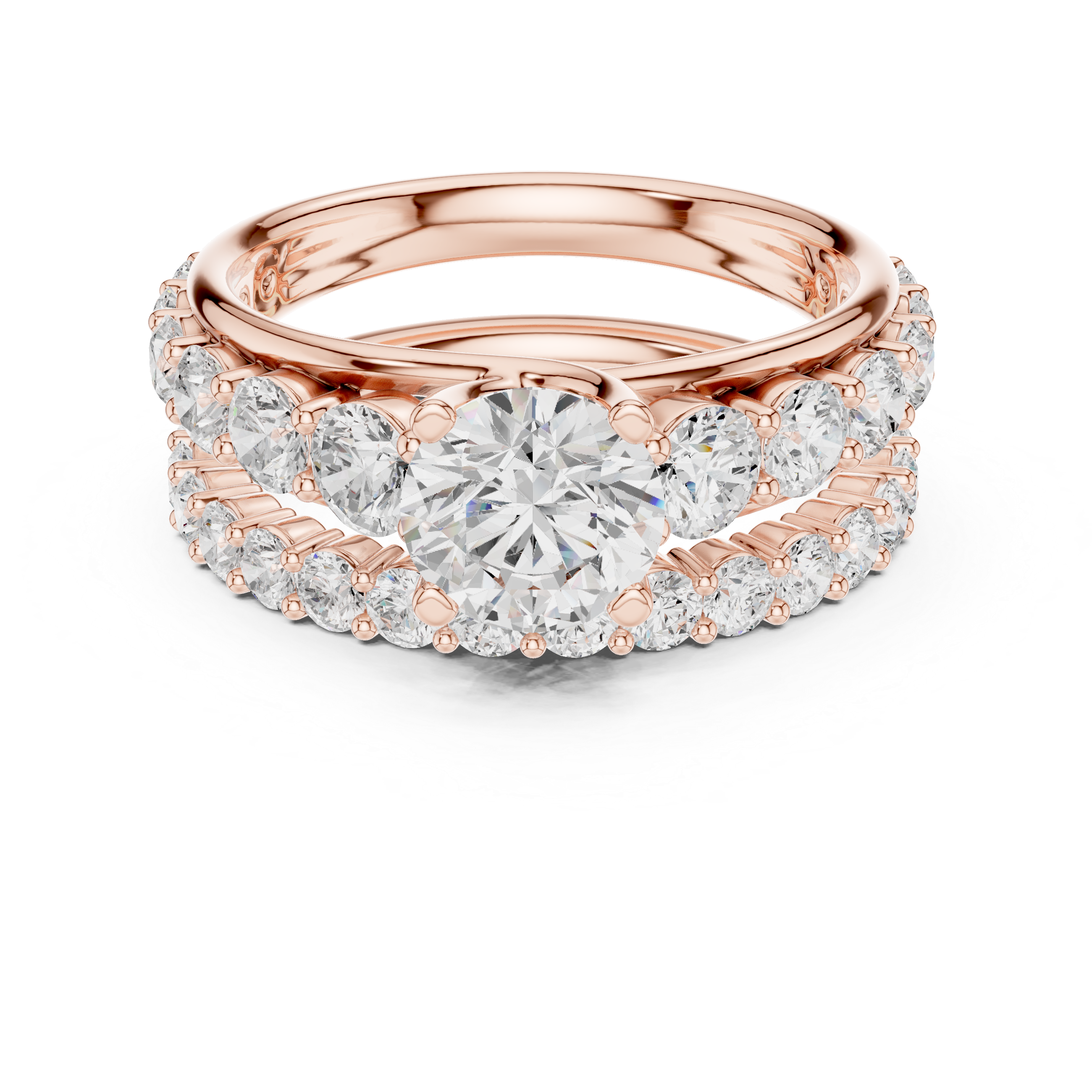 Gold bangle with smooth polished finish.