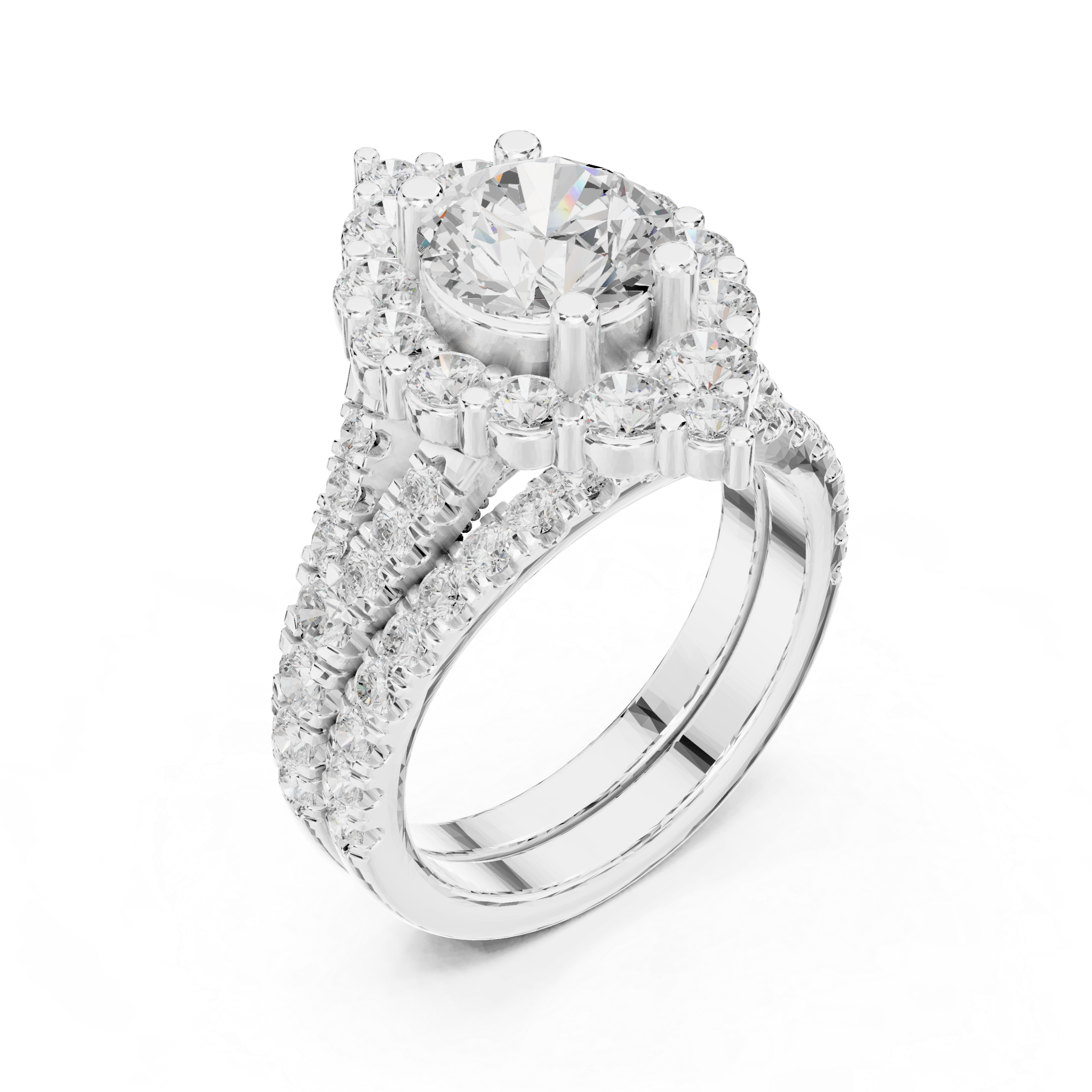 Oval-cut diamond ring with sleek modern band.