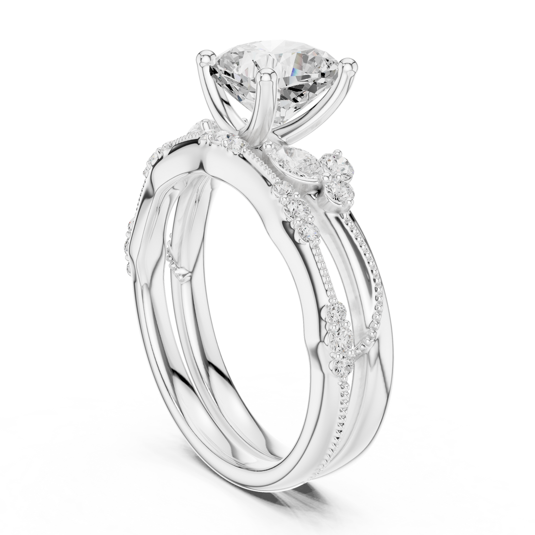 Sparkling CZ Diamond Necklace with high shine