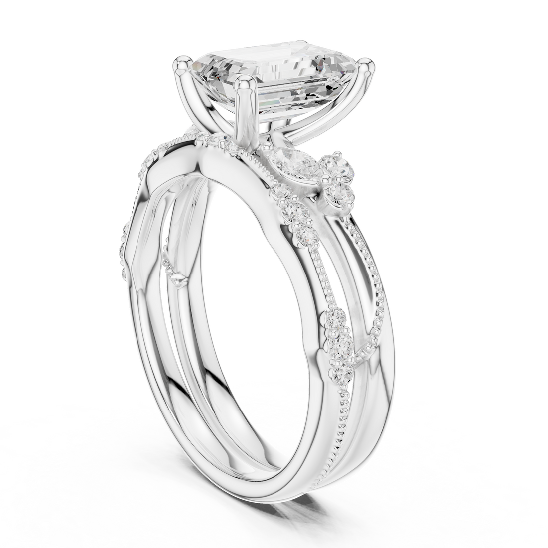 Sparkling CZ Diamond Necklace with high shine