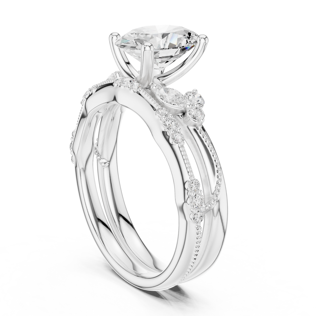 Sparkling CZ Diamond Necklace with high shine