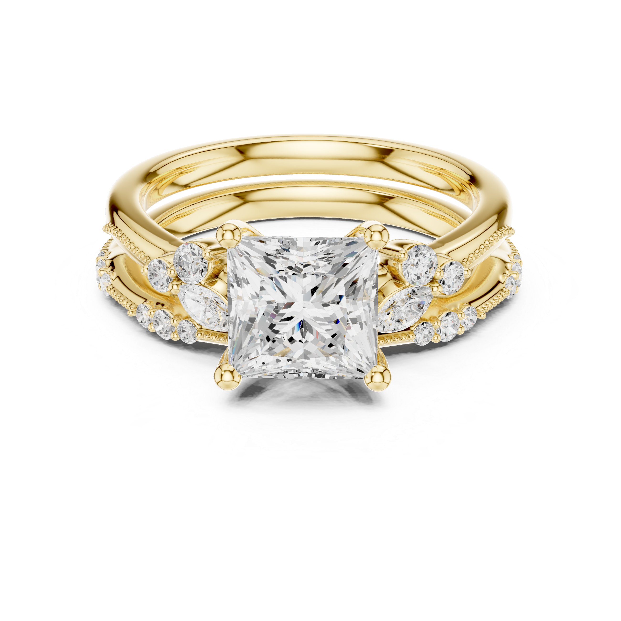 Stylish Stackable Design  with premium high-quality finish and shine