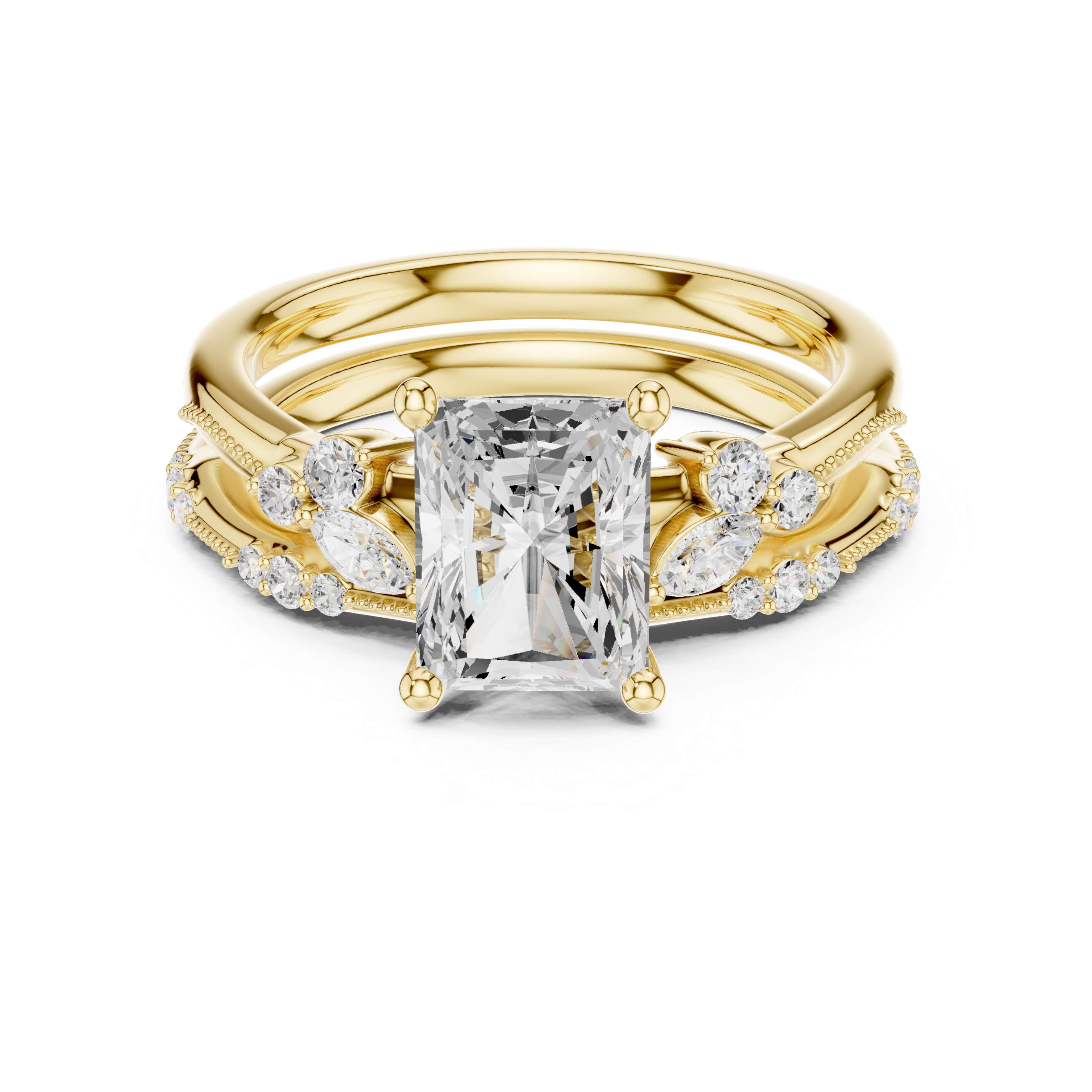 Stylish Stackable Design  with premium high-quality finish and shine