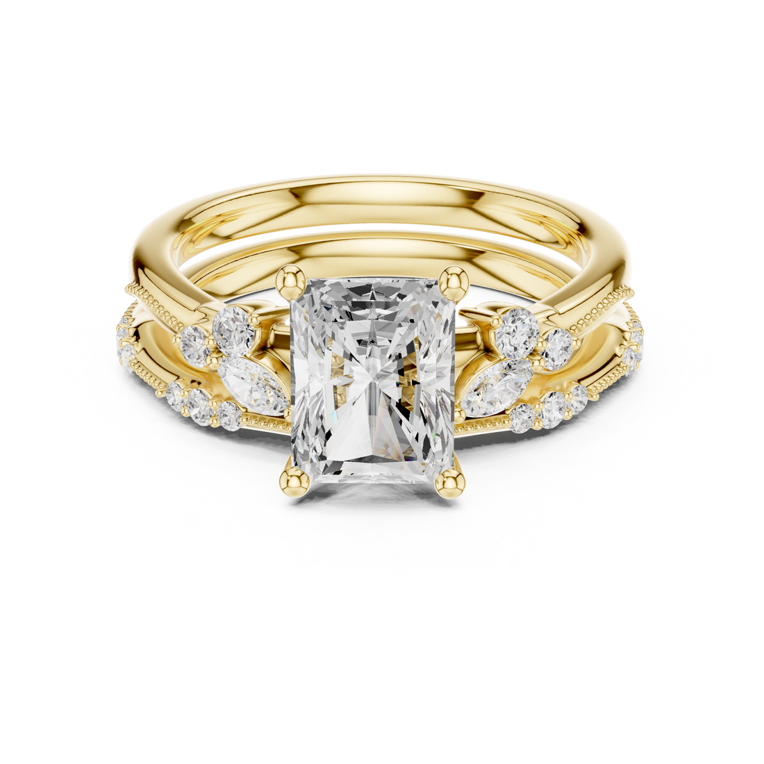 Stylish Stackable Design  with premium high-quality finish and shine