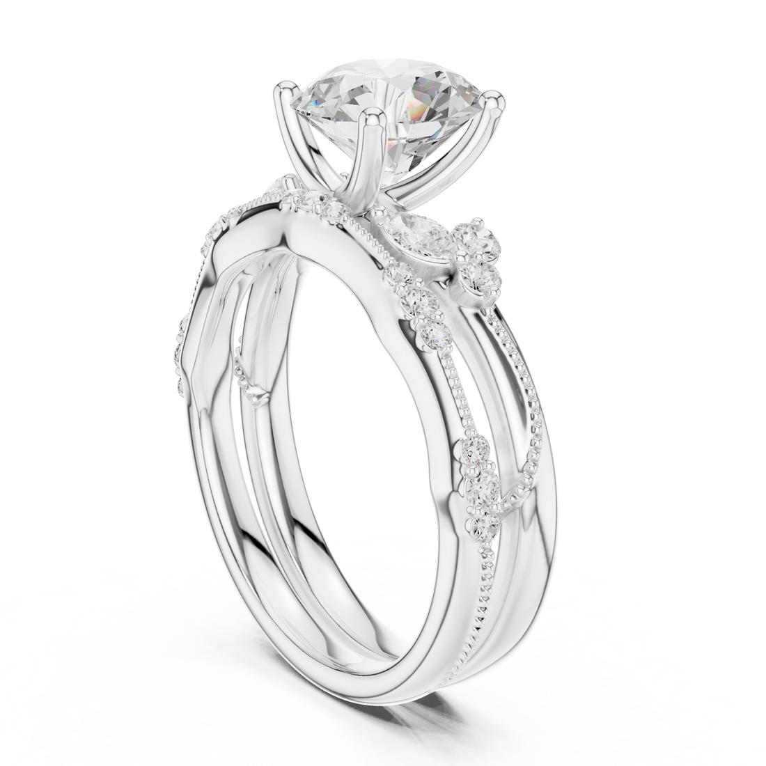 Sparkling CZ Diamond Necklace with high shine
