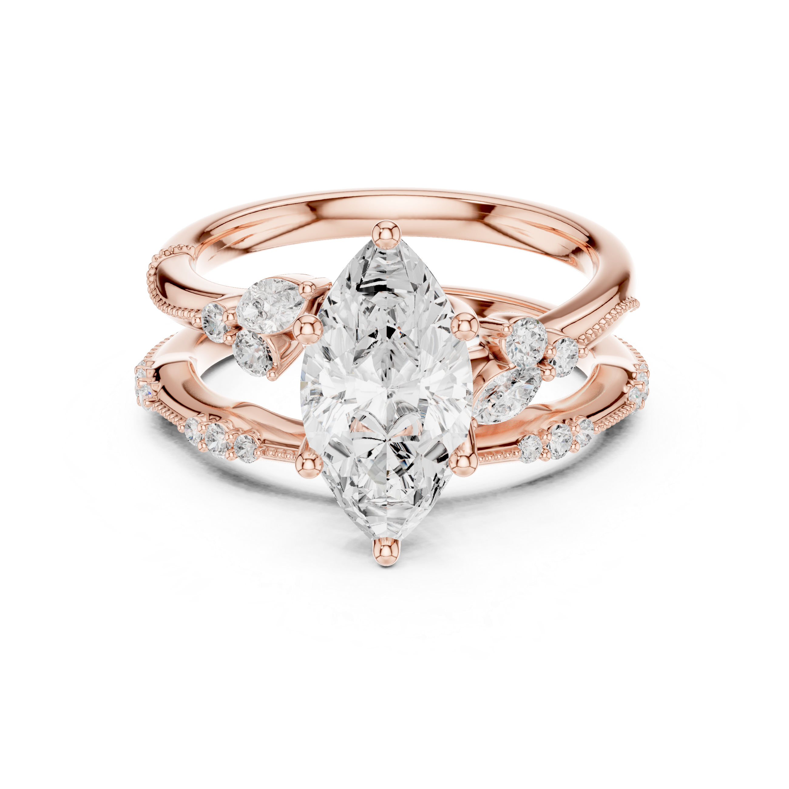 Solitaire diamond pendant with thin chain.