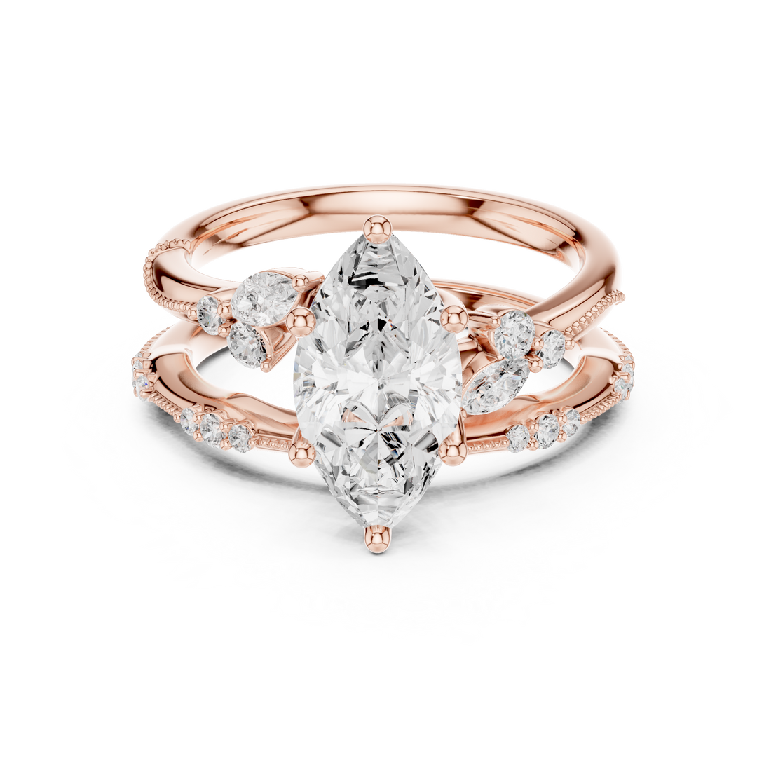 Solitaire diamond pendant with thin chain.