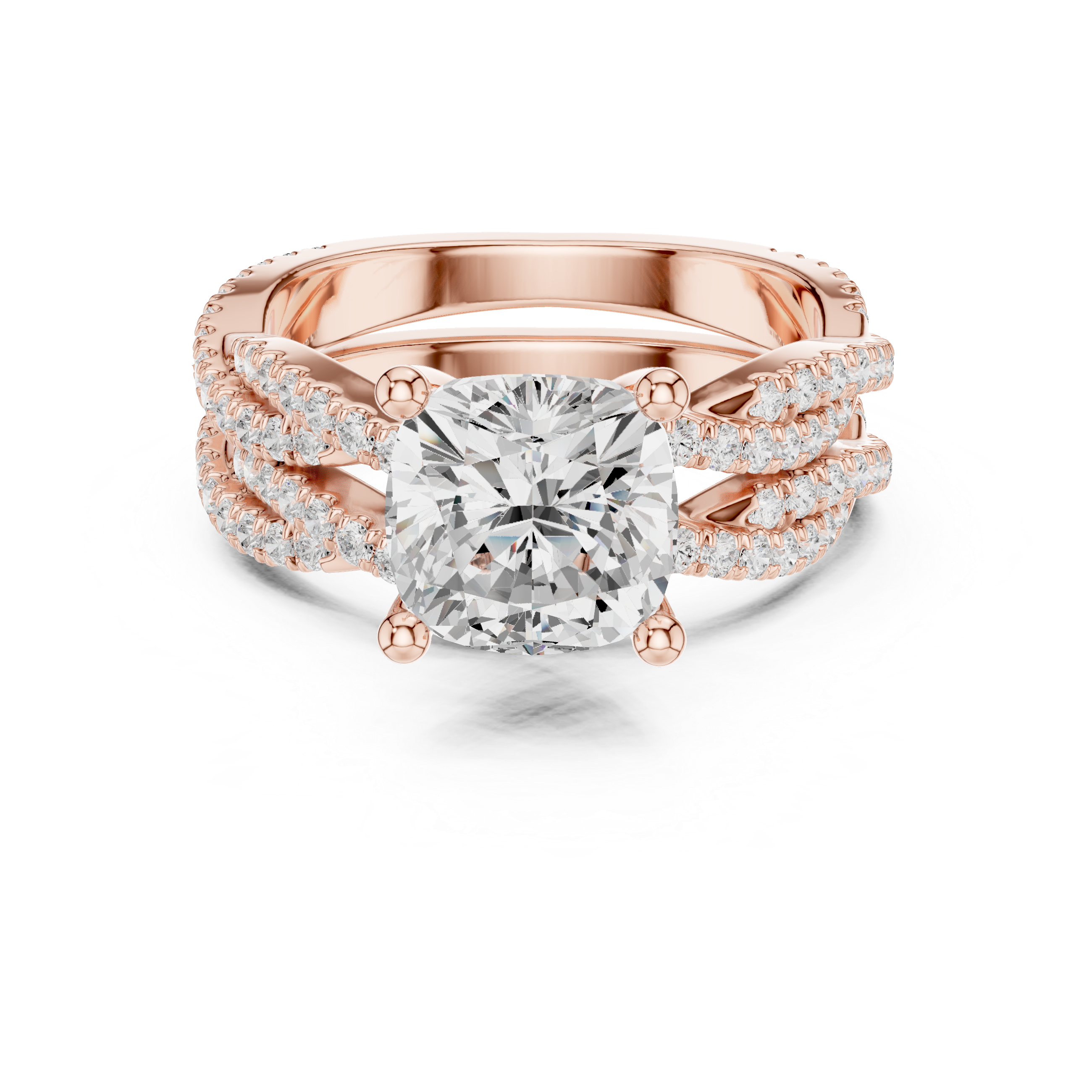 Small diamond hoop earrings with sleek design.