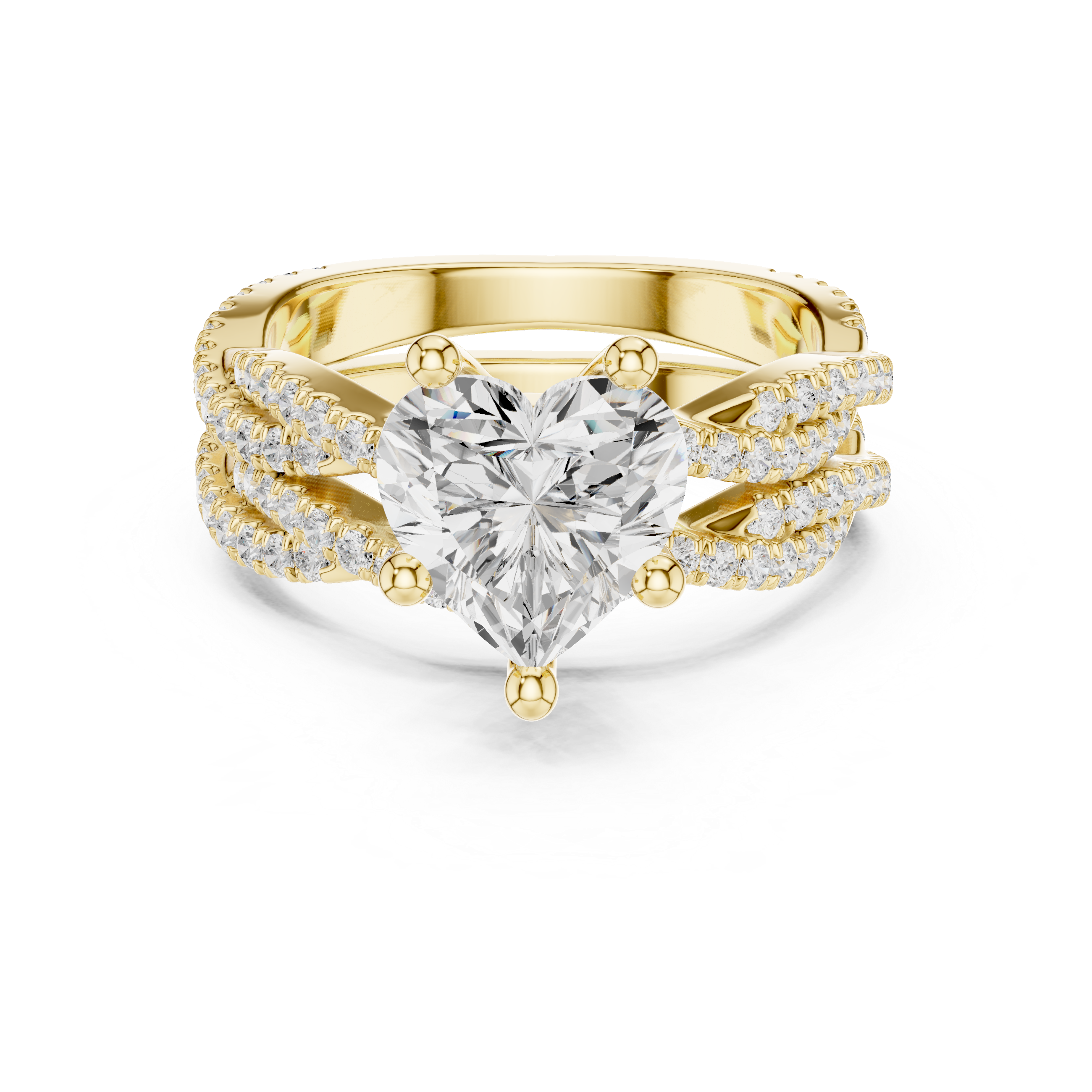 Gold link bracelet with bold structure.