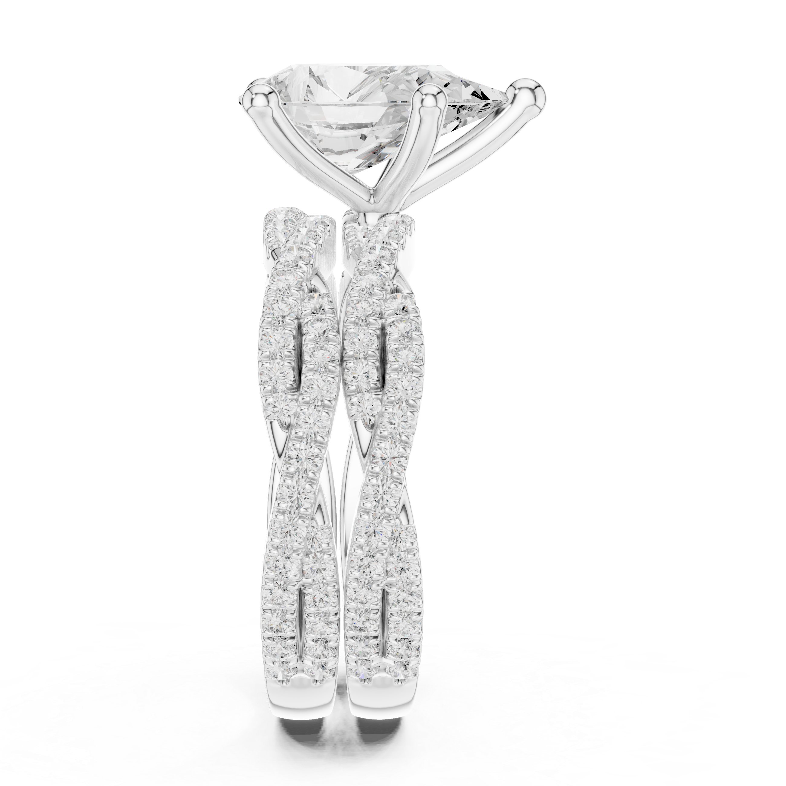 Floral engraved toe ring in silver.