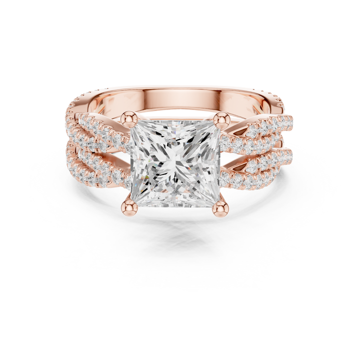 Men's gold band ring with matte finish.